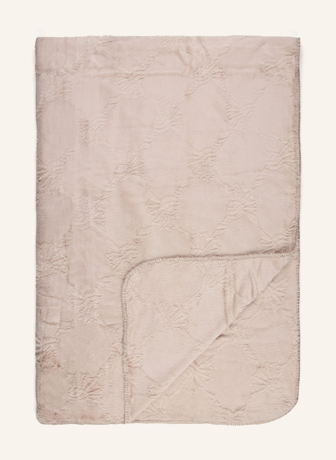 JOOP! Plaid en fausse fourrure J!SUBLIME: TAUPE