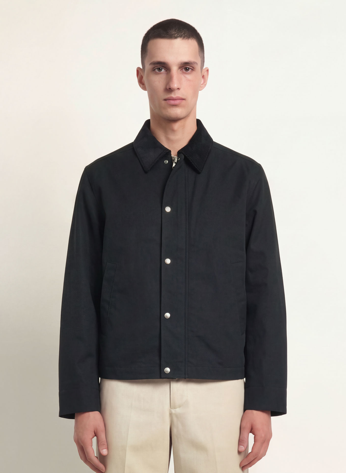 ARKET Jacket in a mix of materials: BLACK