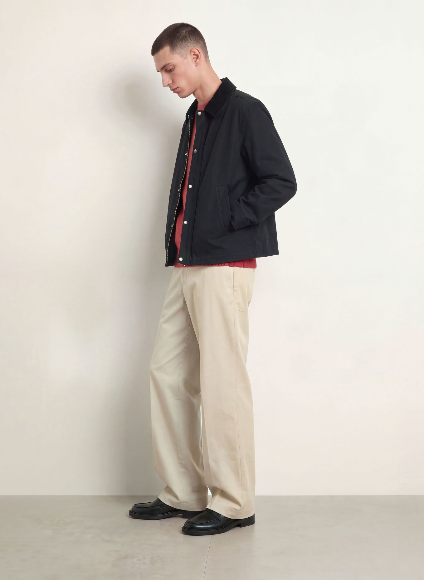 ARKET Jacket in a mix of materials: BLACK
