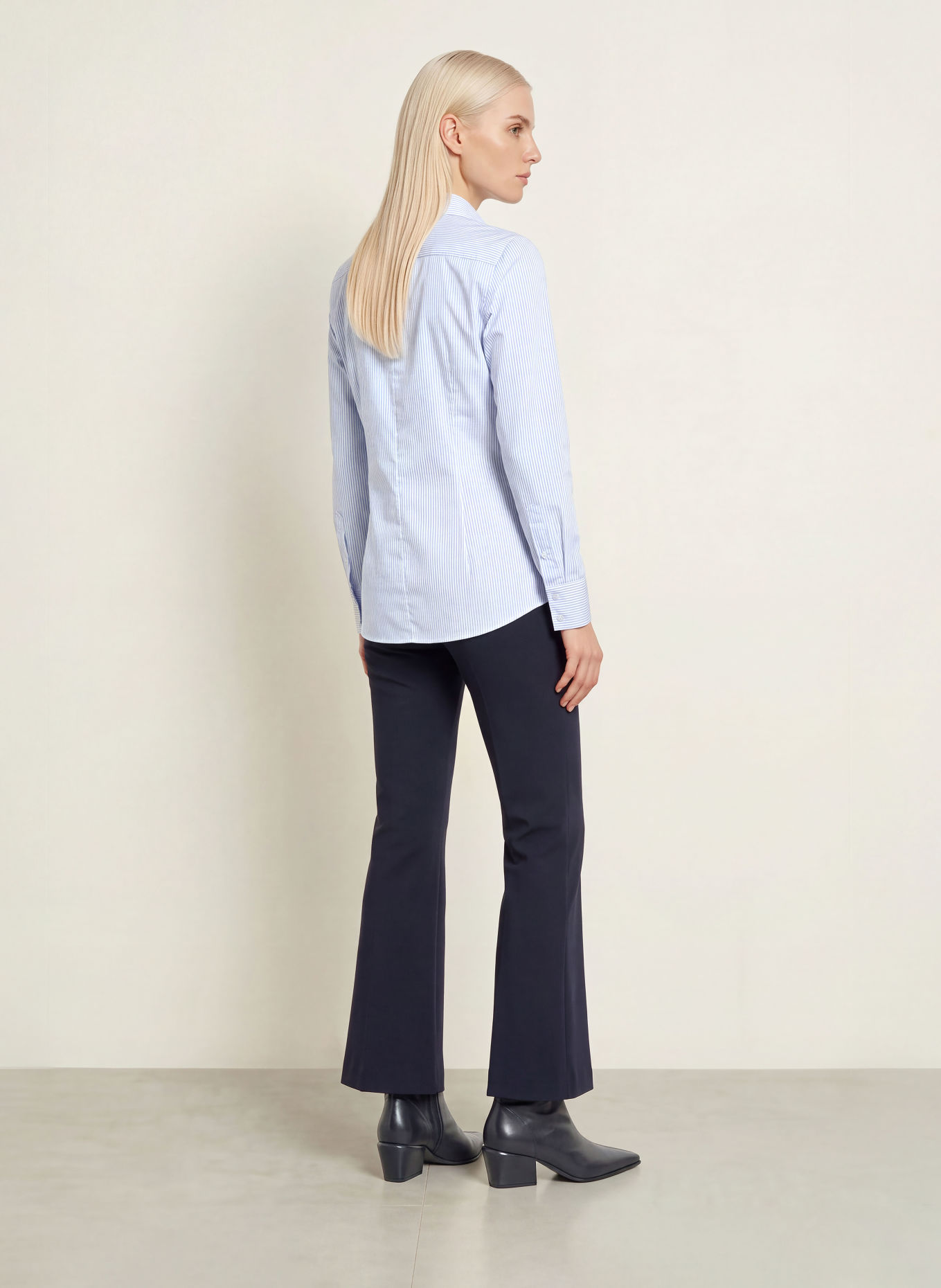 seidensticker Bluse ALMUT: HELLBLAU / WEISS