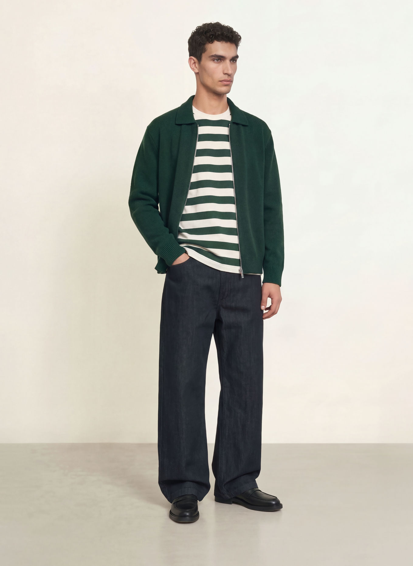 ARKET Jeans Wide Fit: 001 Denim Blue Dark