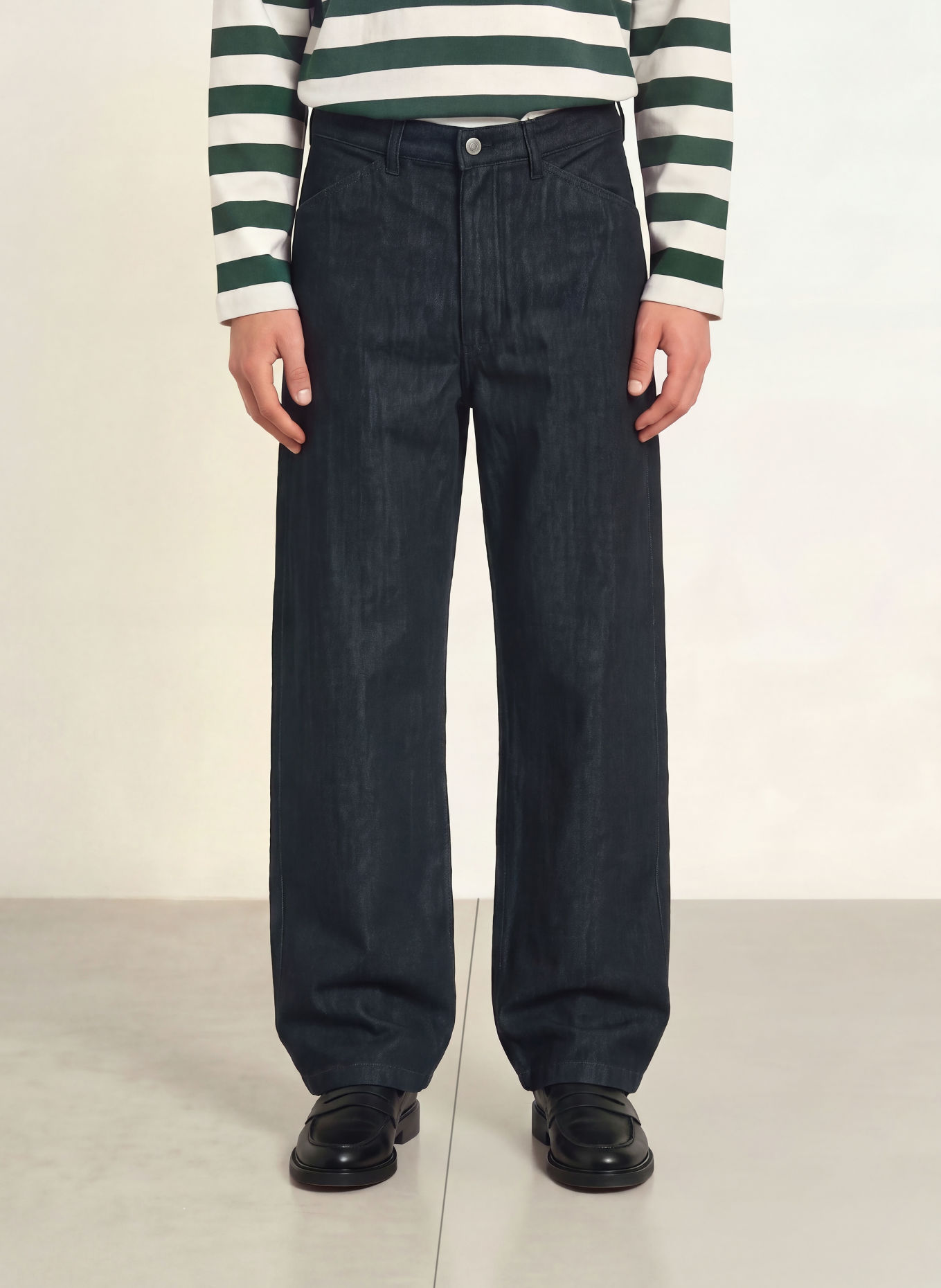ARKET Jeans Wide Fit: 001 Denim Blue Dark