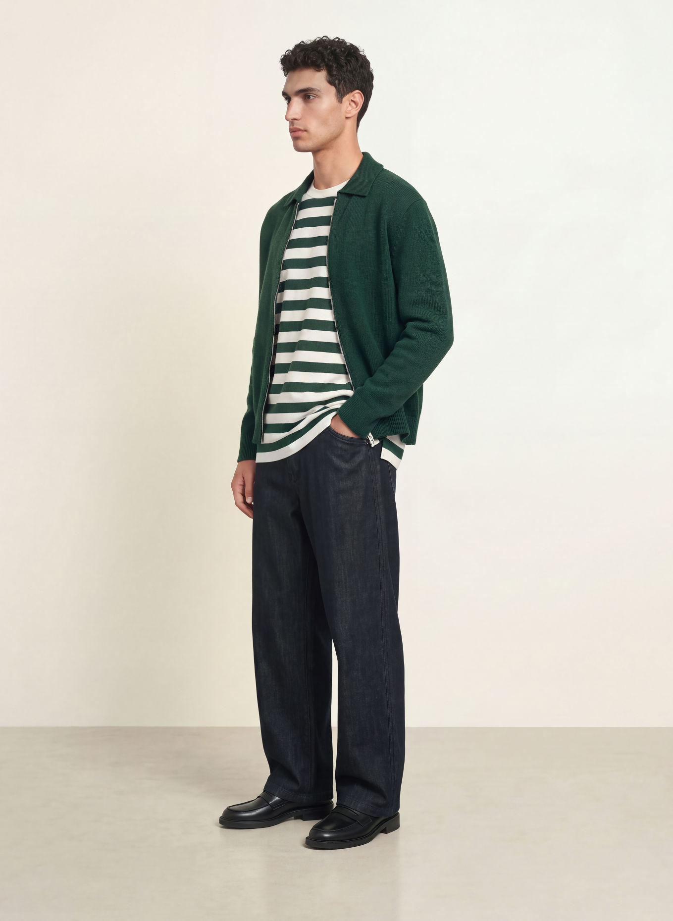 ARKET Jeans Wide Fit: 001 Denim Blue Dark