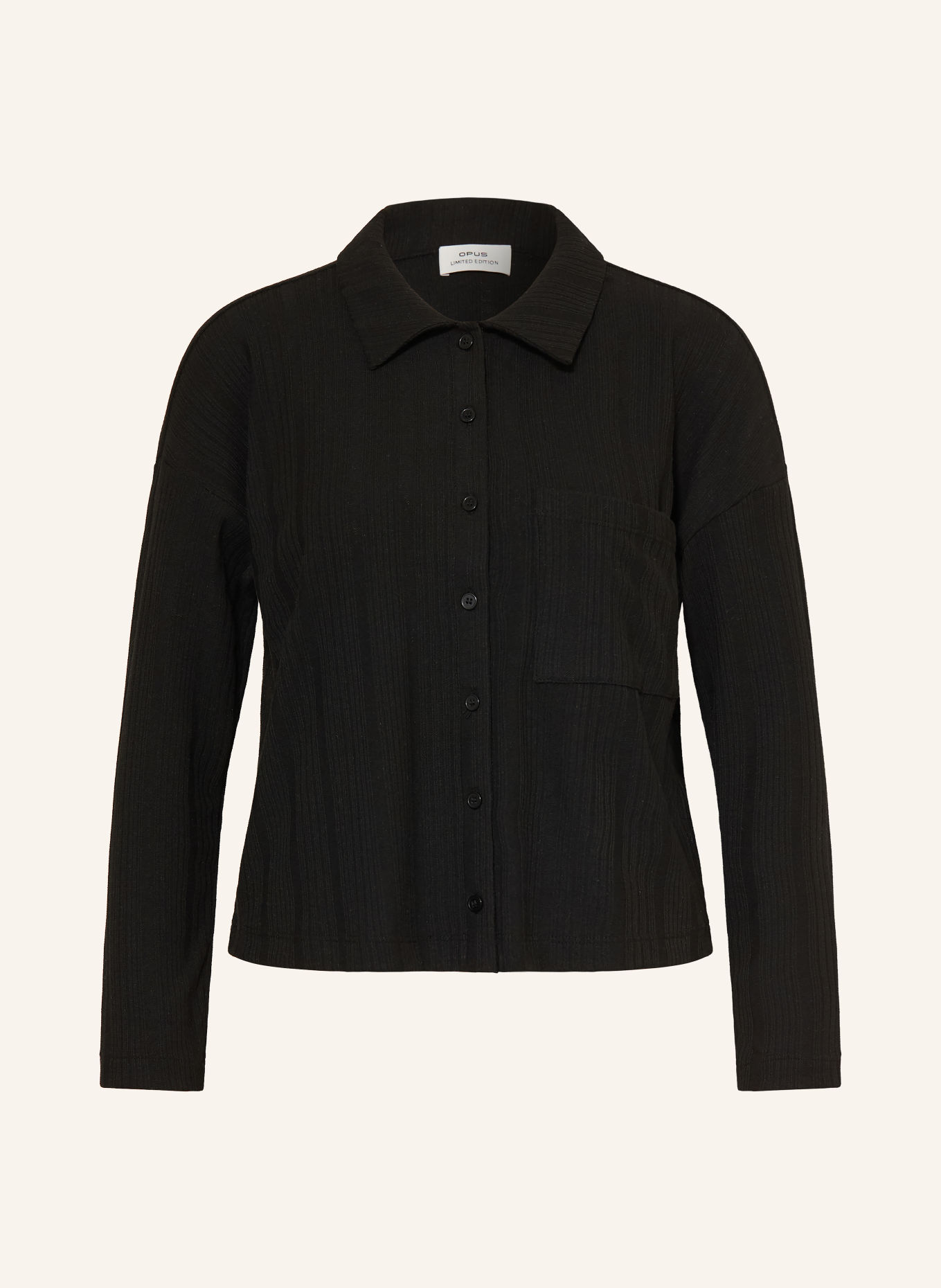 OPUS SAWONI Jersey Shirt blouse: BLACK