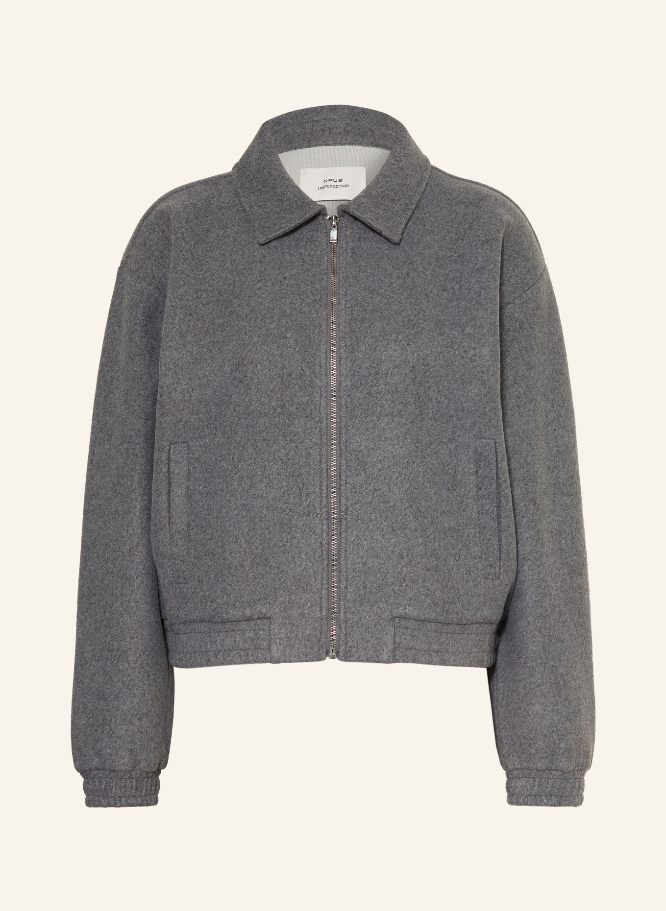 OPUS GERZI Bomber jacket: GRAY