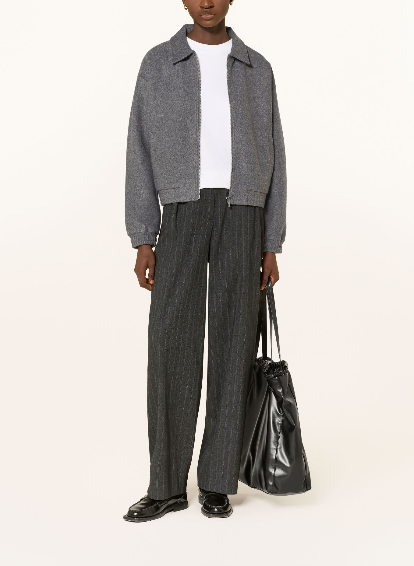 OPUS GERZI Bomber jacket: GRAY