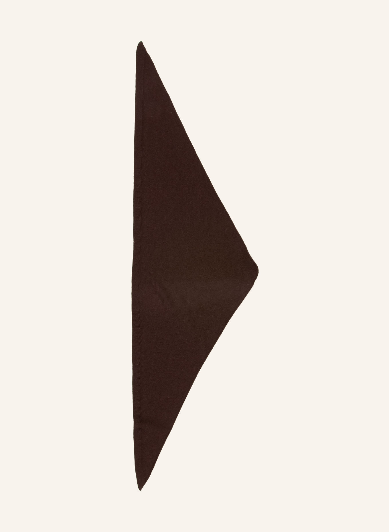 ARKET Cashmere triangular scarf: DARK BROWN