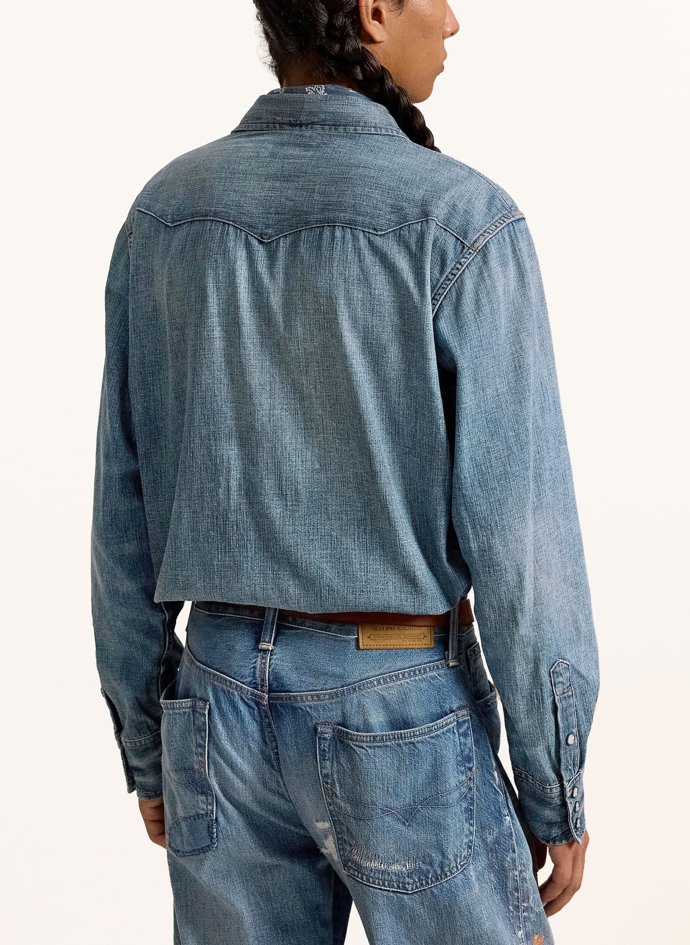POLO RALPH LAUREN Jeanshemd Comfort Fit: BLAUW