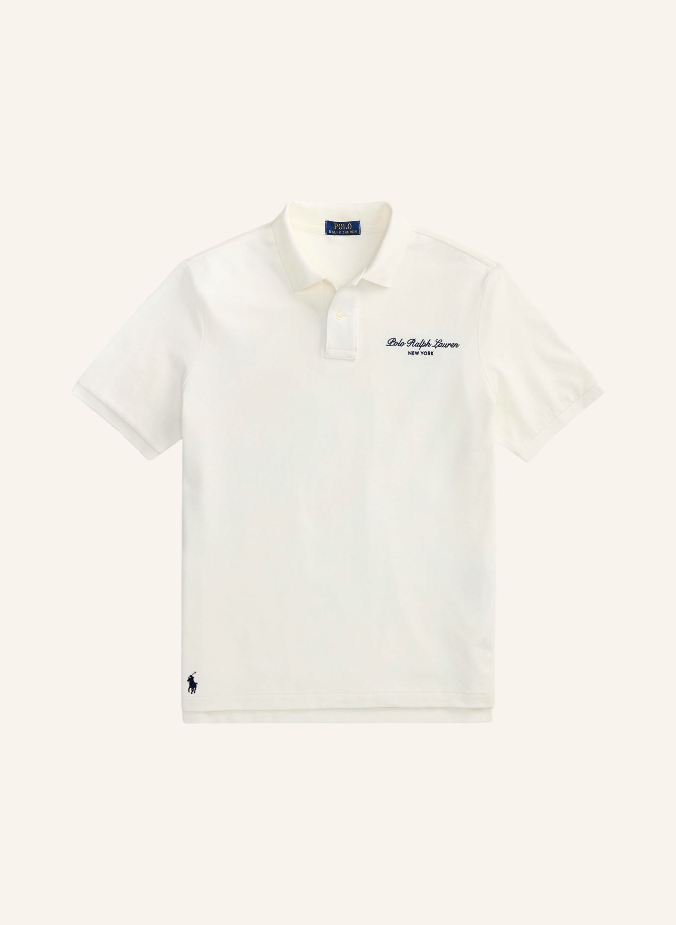 POLO RALPH LAUREN Piqué-poloshirt Classic Fit: WIT