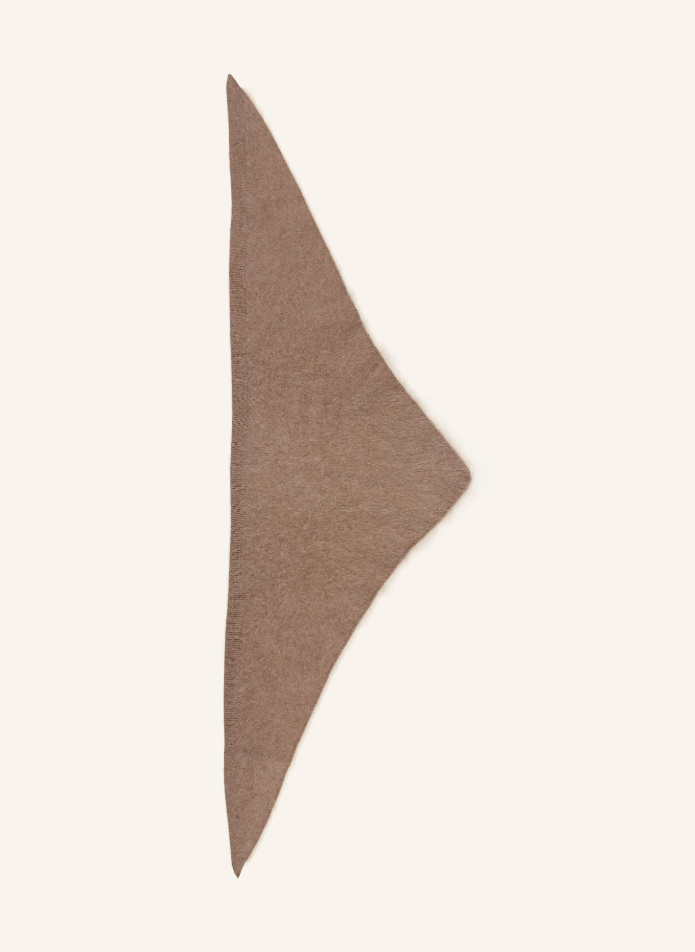 ARKET Cashmere triangular scarf: BEIGE