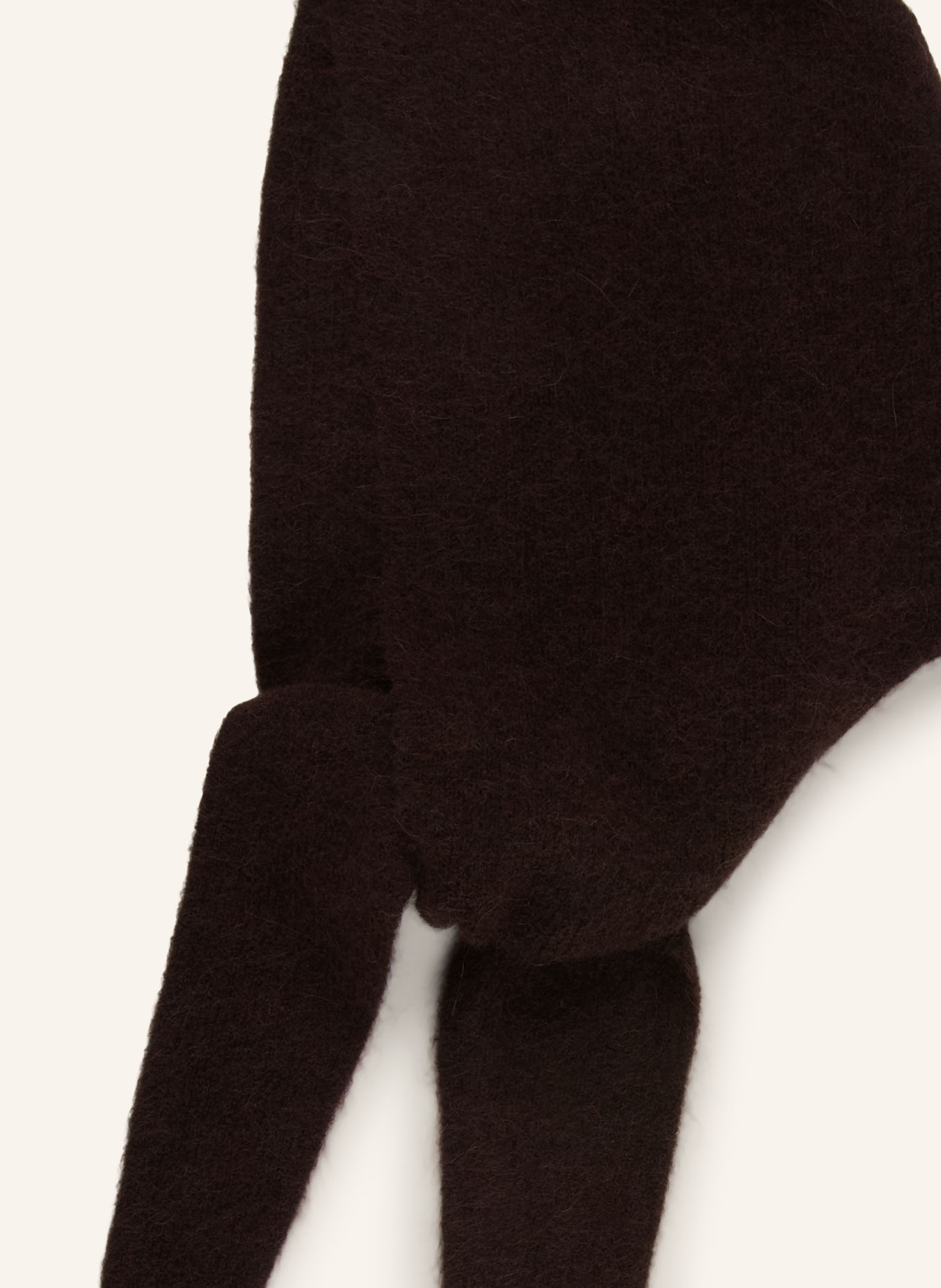ARKET Alpaca Hat: DARK BROWN