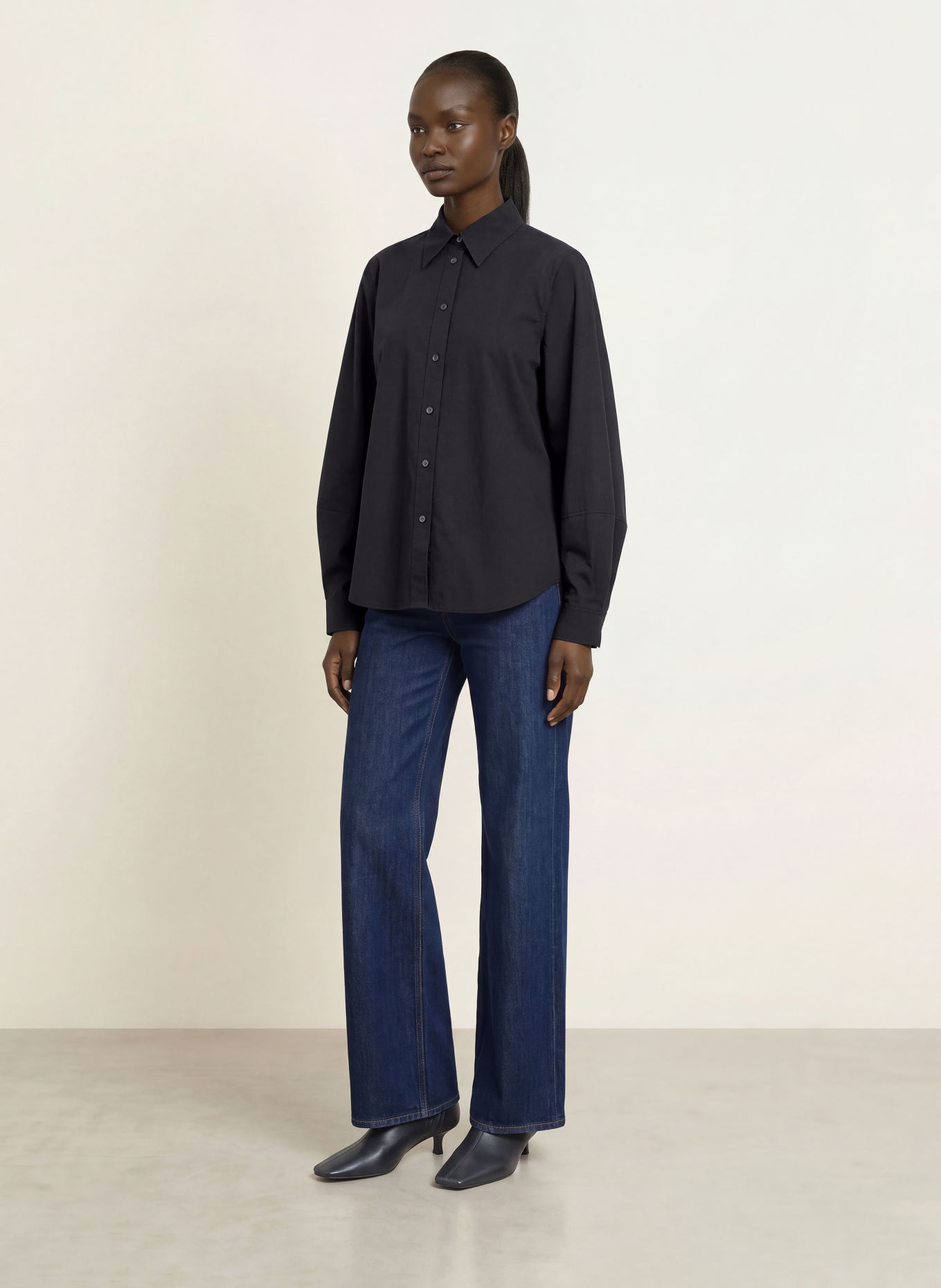 ARKET Shirt blouse: BLACK