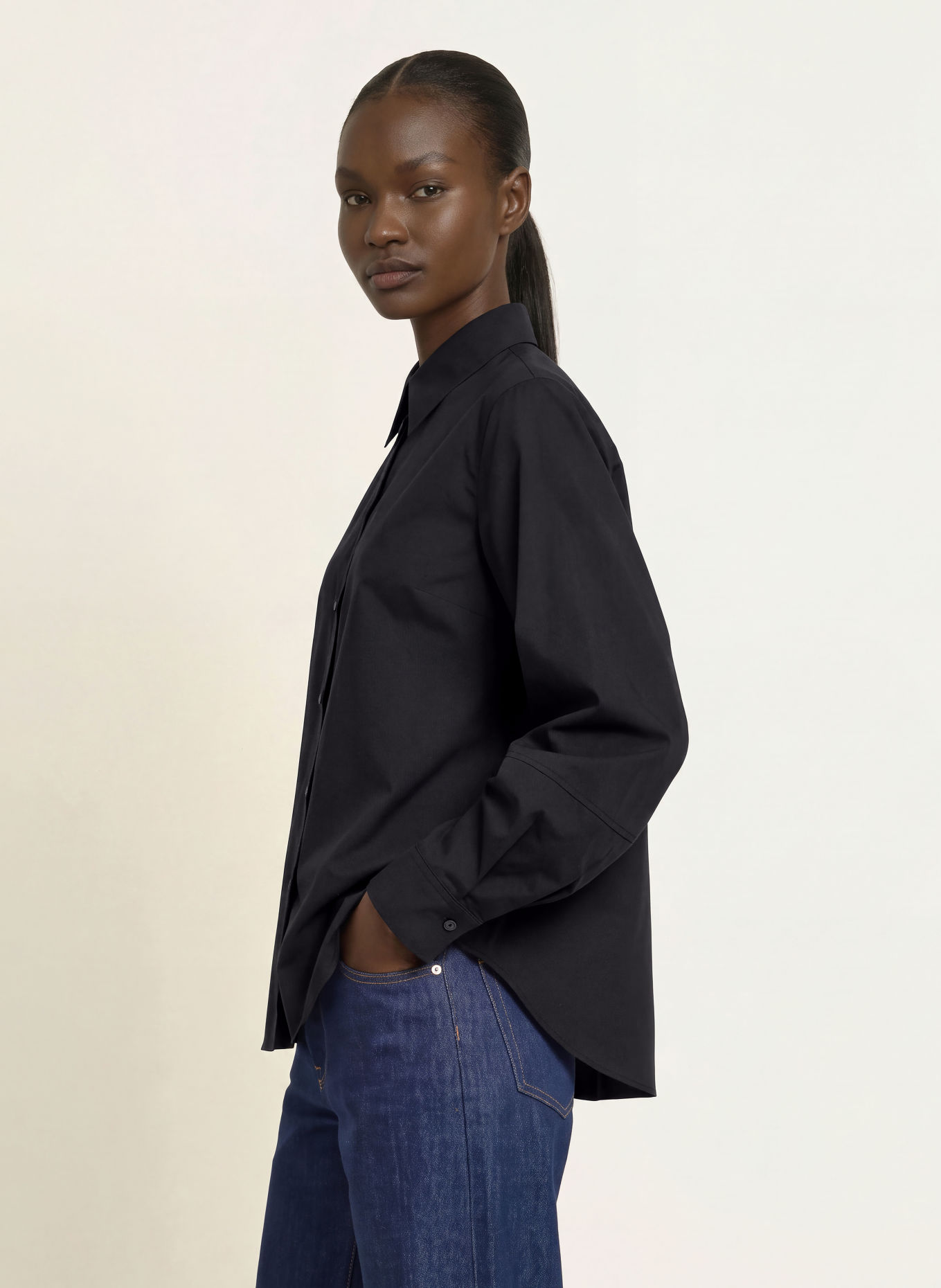 ARKET Shirt blouse: BLACK