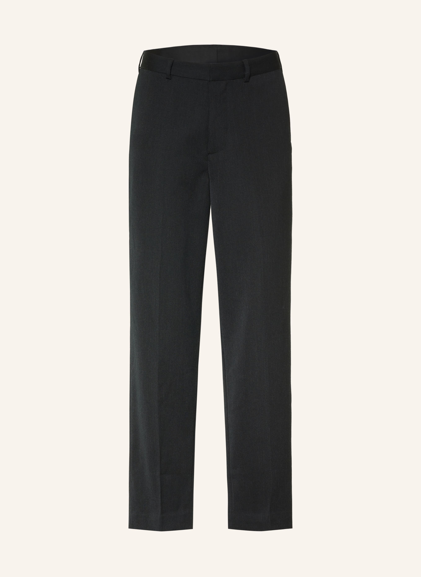 ARKET Regular-Fit Trousers: BLACK