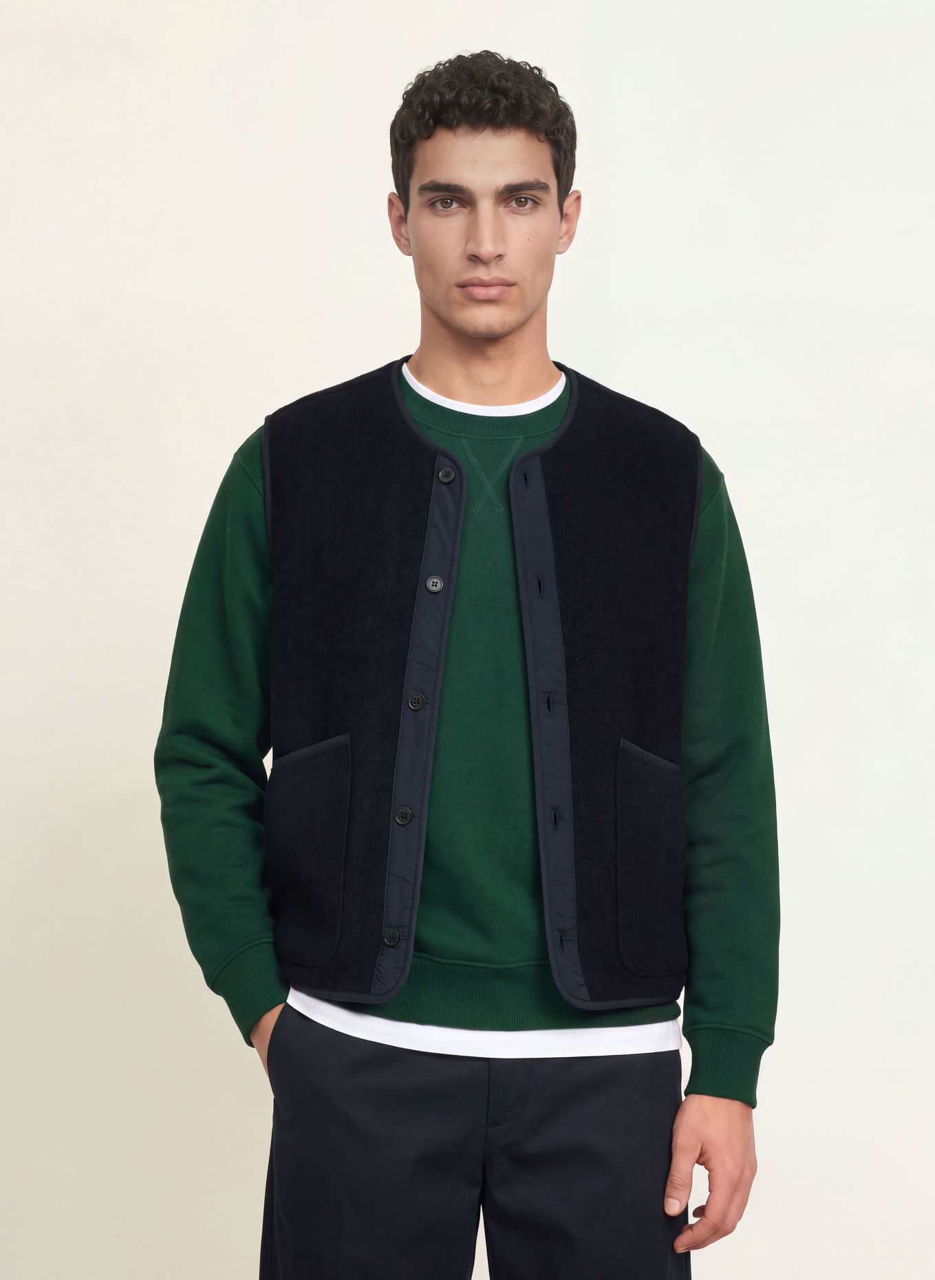 ARKET Knit vest: DARK BLUE