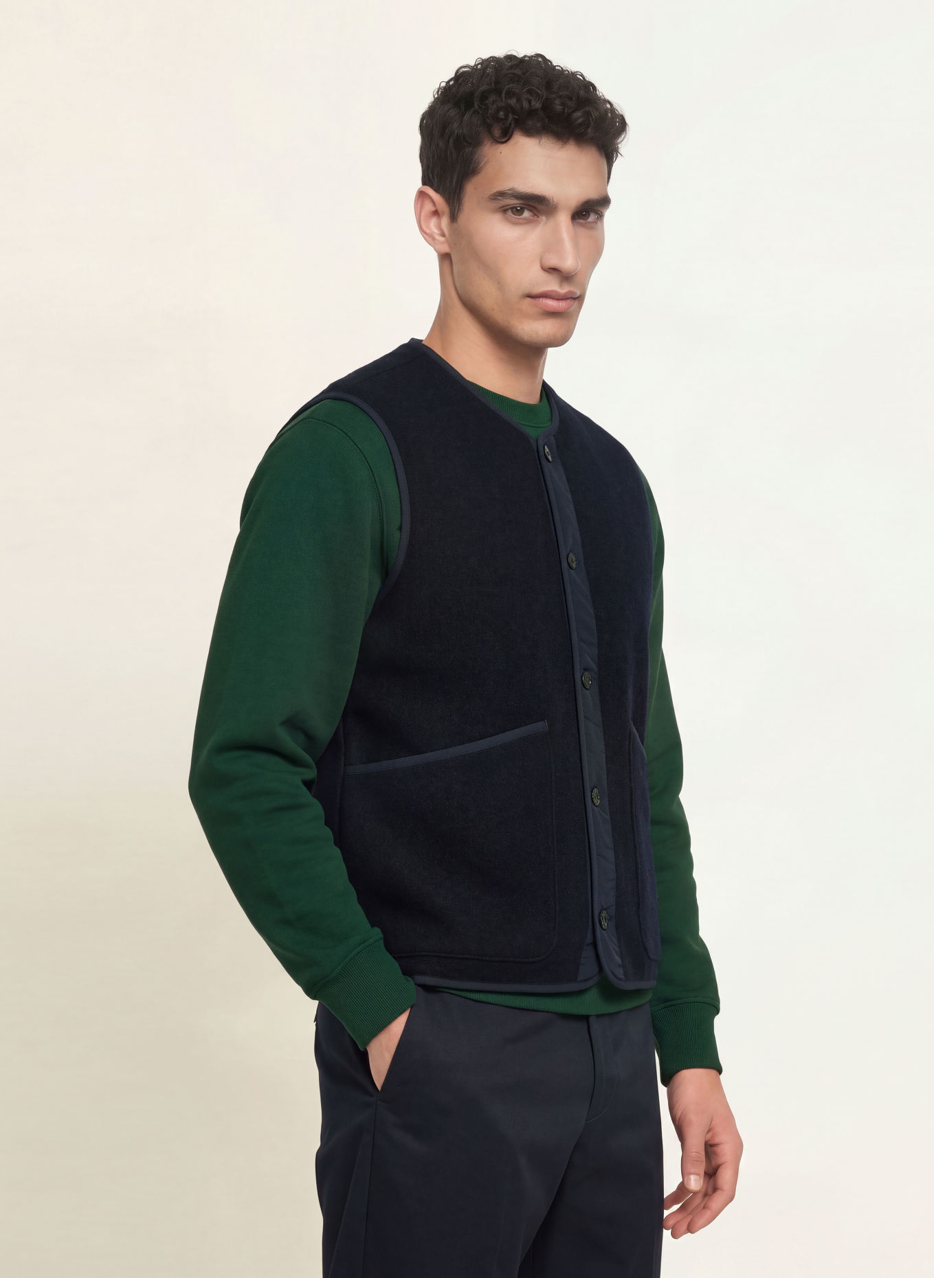 ARKET Knit vest: DARK BLUE