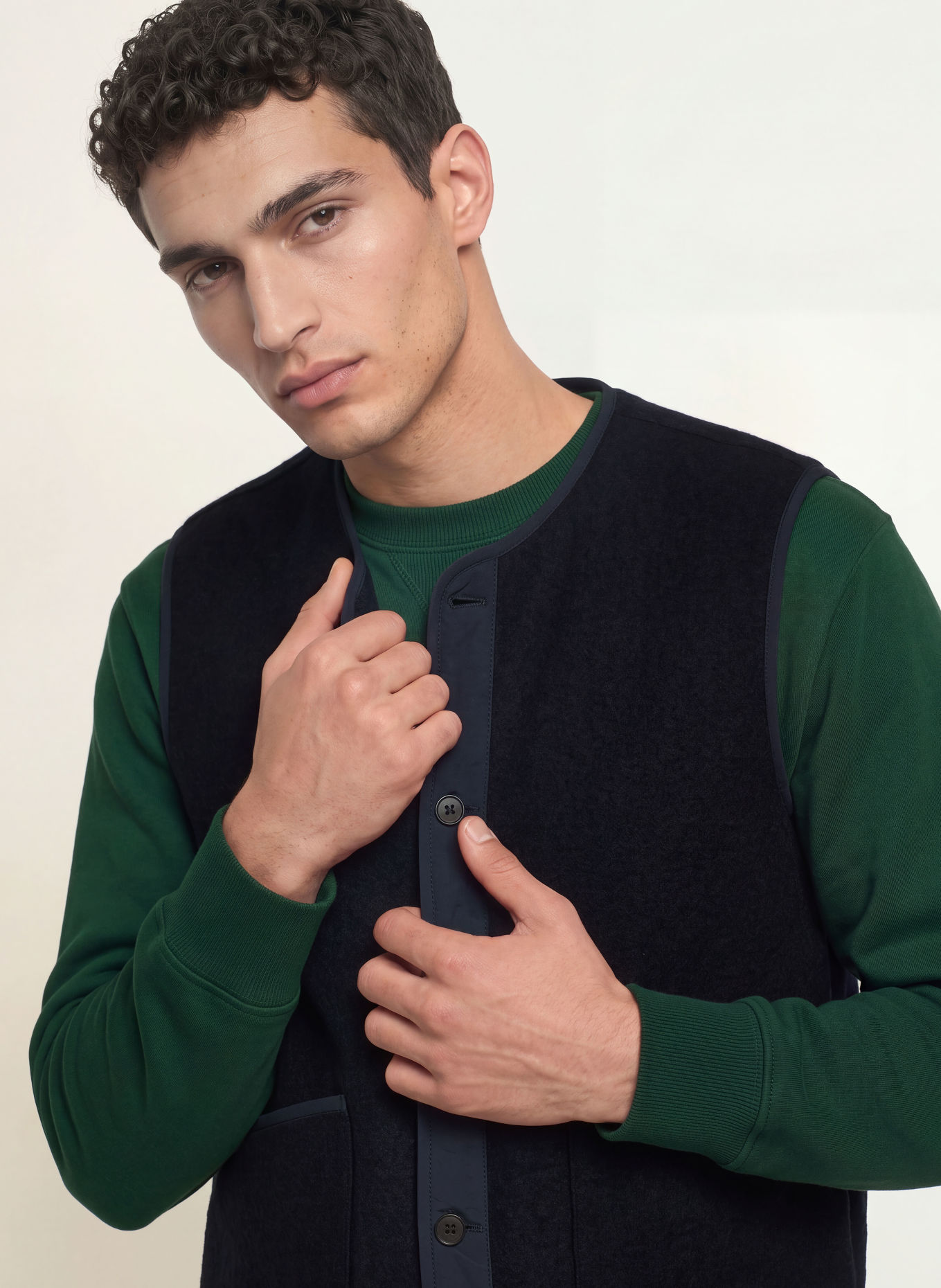 ARKET Knit vest: DARK BLUE