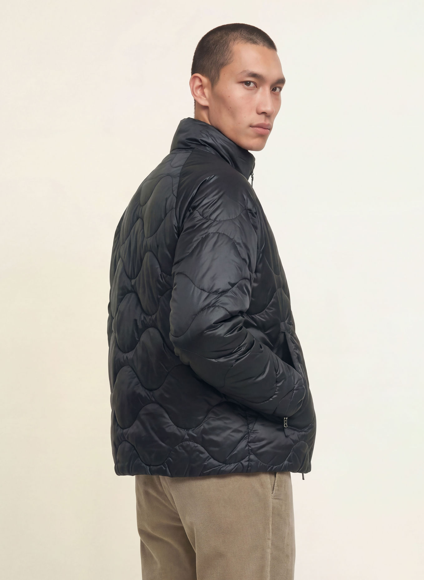 ARKET Lightweight-Daunenjacke: DUNKELGRAU