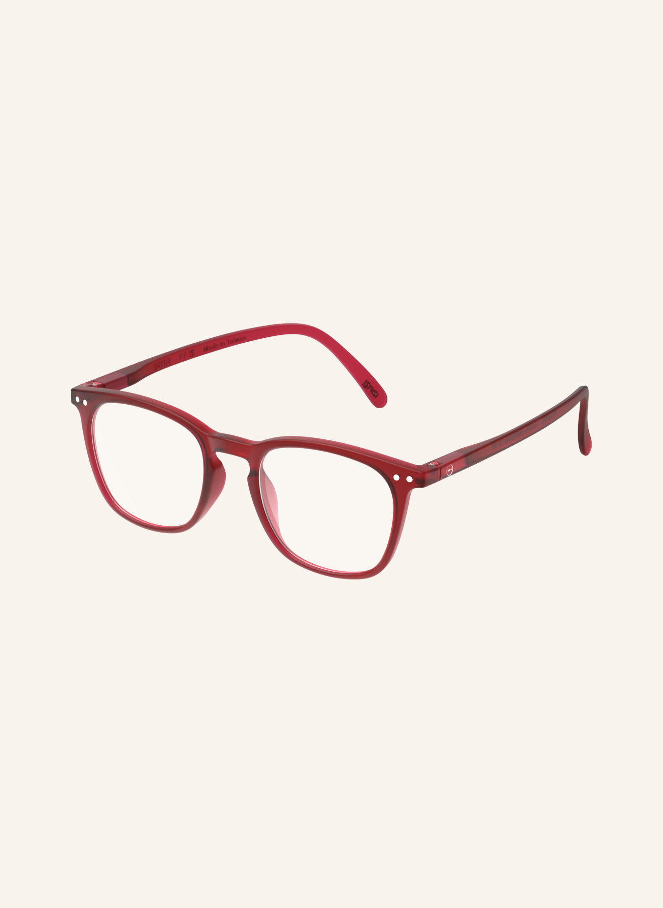 IZIPIZI Lesebrille #E: ROT/ TRANSPARENT