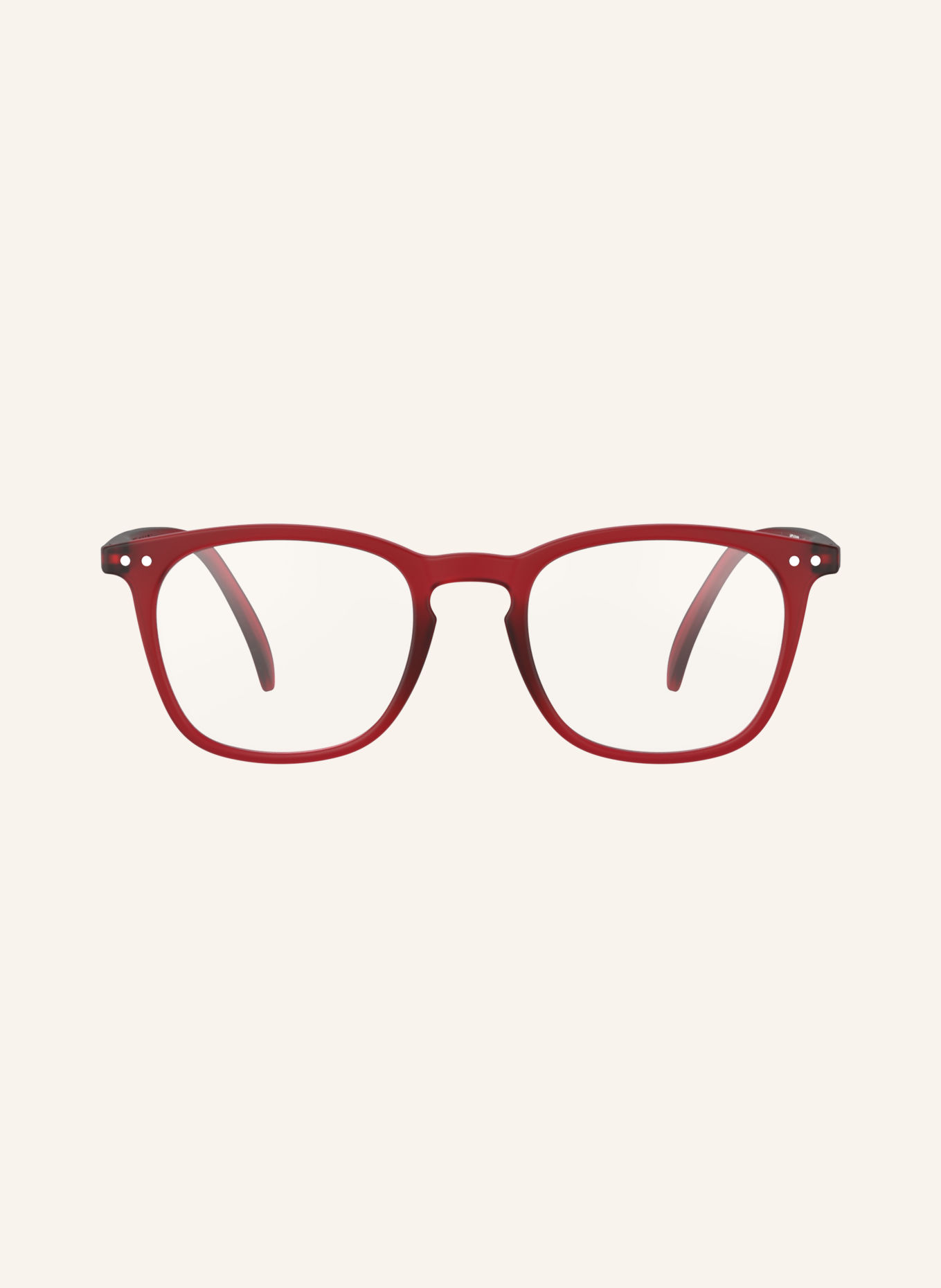 IZIPIZI Lesebrille #E: ROT/ TRANSPARENT