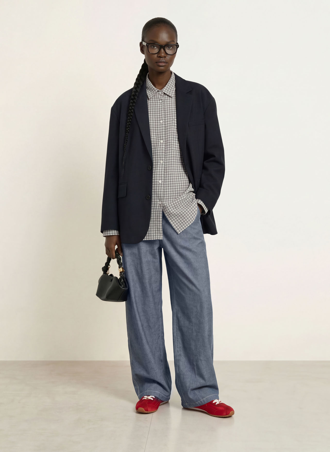 American Vintage Barrel jeans LOFWAY: DONKERBLAUW