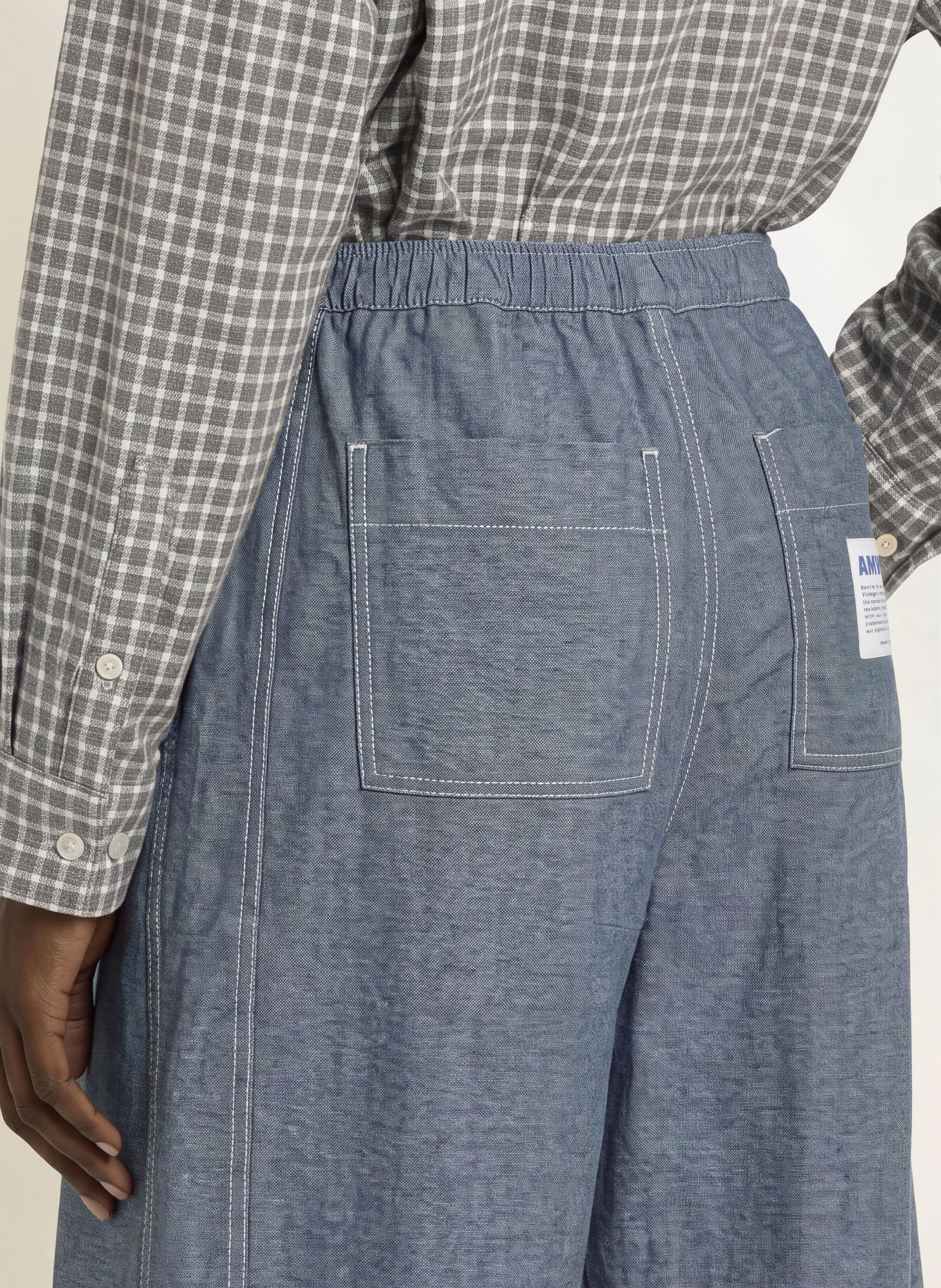 American Vintage Barrel jeans LOFWAY: DONKERBLAUW