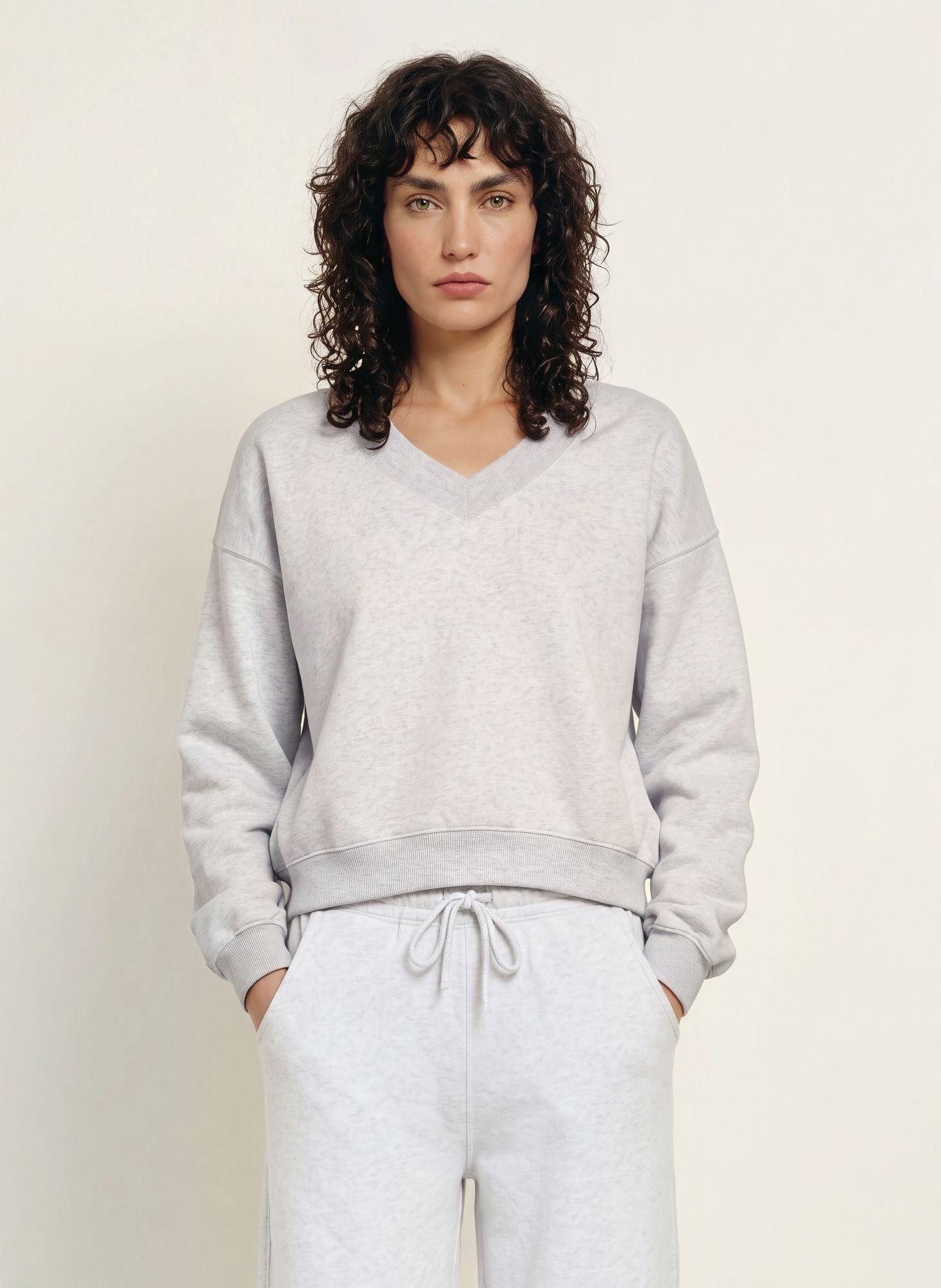 American Vintage Sweatshirt BAPTOWN: LJUSGRÅ