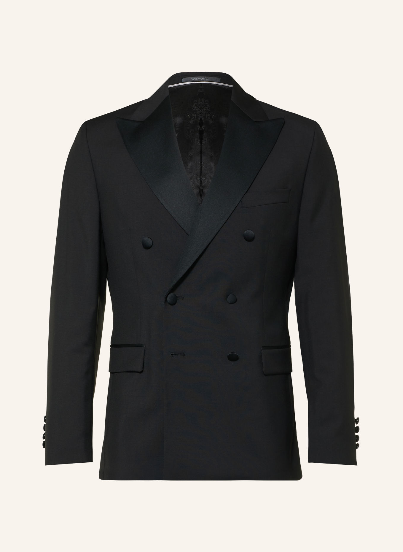 WILVORST Smoking-Sakko Slim Fit: 010 SCHWARZ
