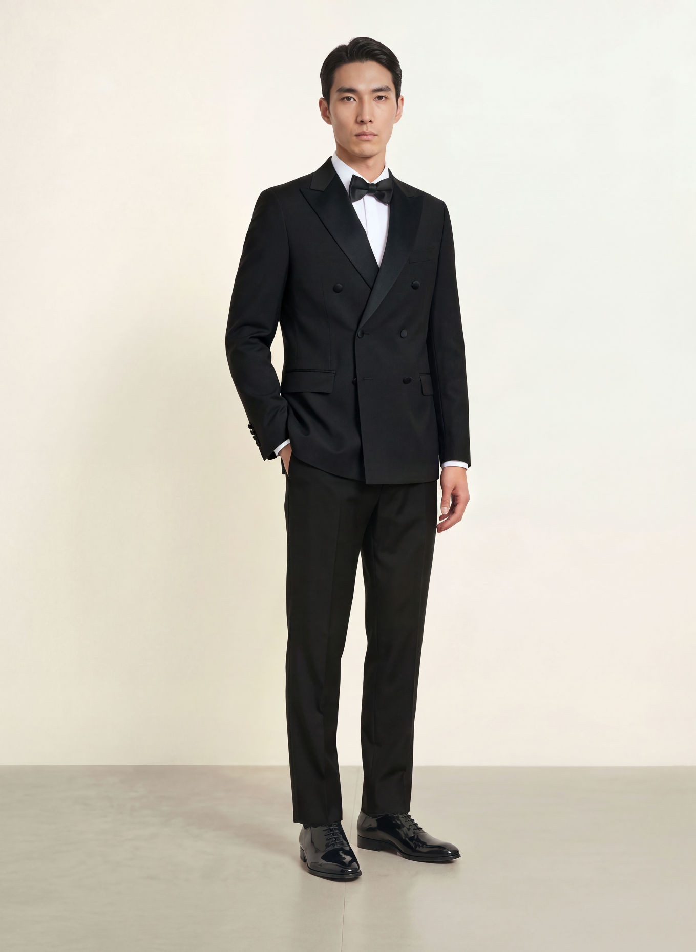 WILVORST Smoking-Sakko Slim Fit: 010 SCHWARZ