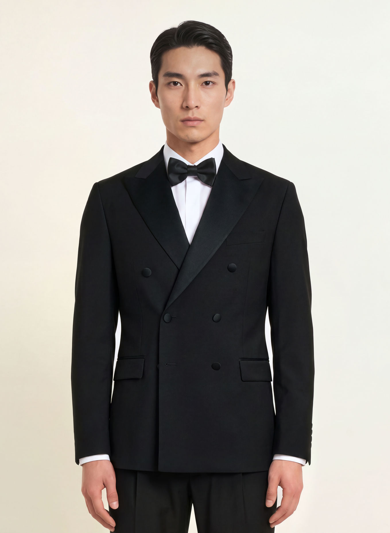 WILVORST Smoking-Sakko Slim Fit: 010 SCHWARZ