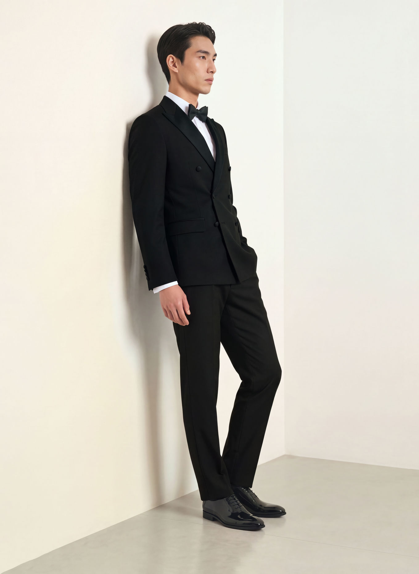 WILVORST Smoking-Sakko Slim Fit: 010 SCHWARZ