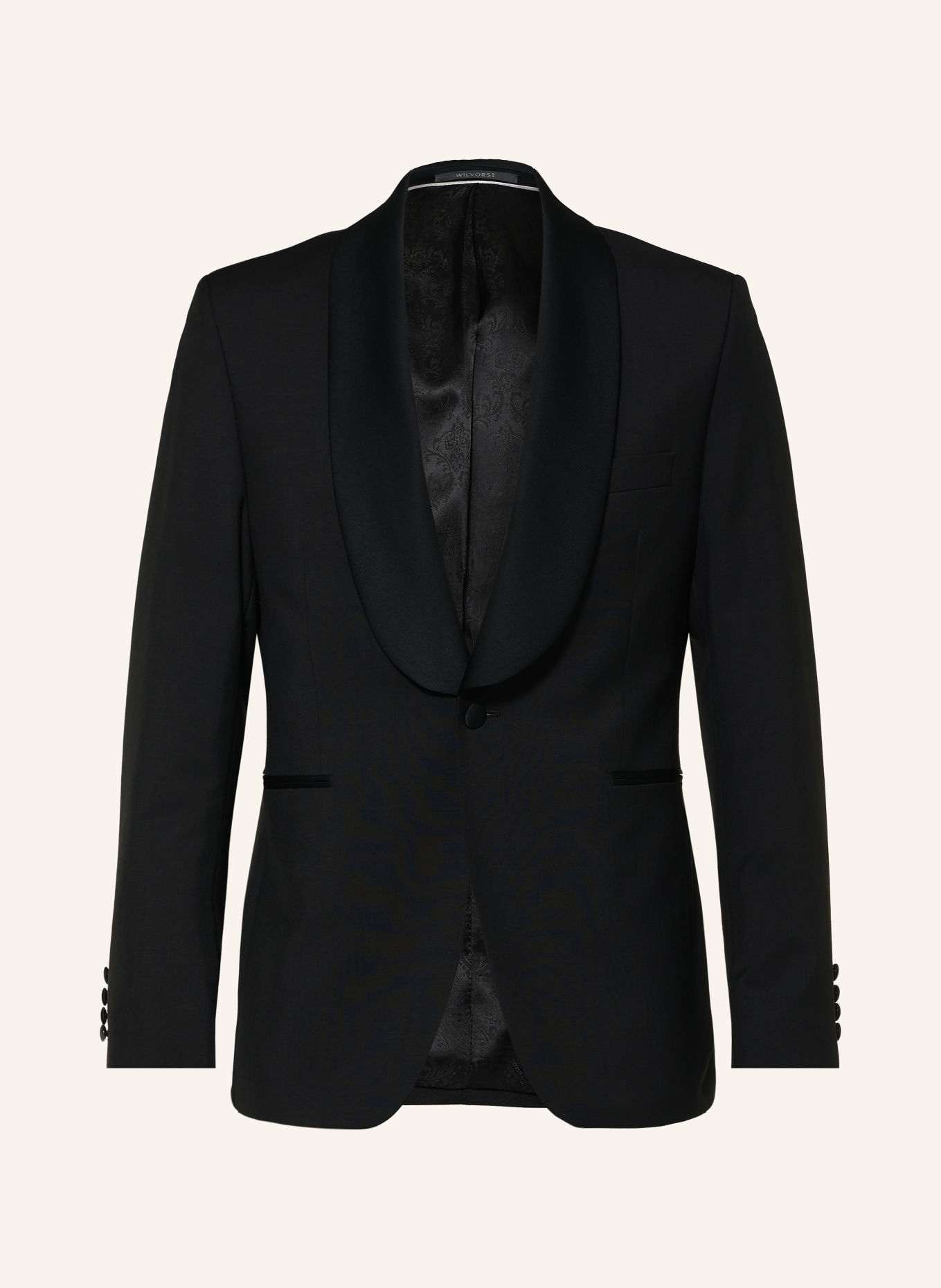 WILVORST Smokingcolbert, slim fit: 010 SCHWARZ