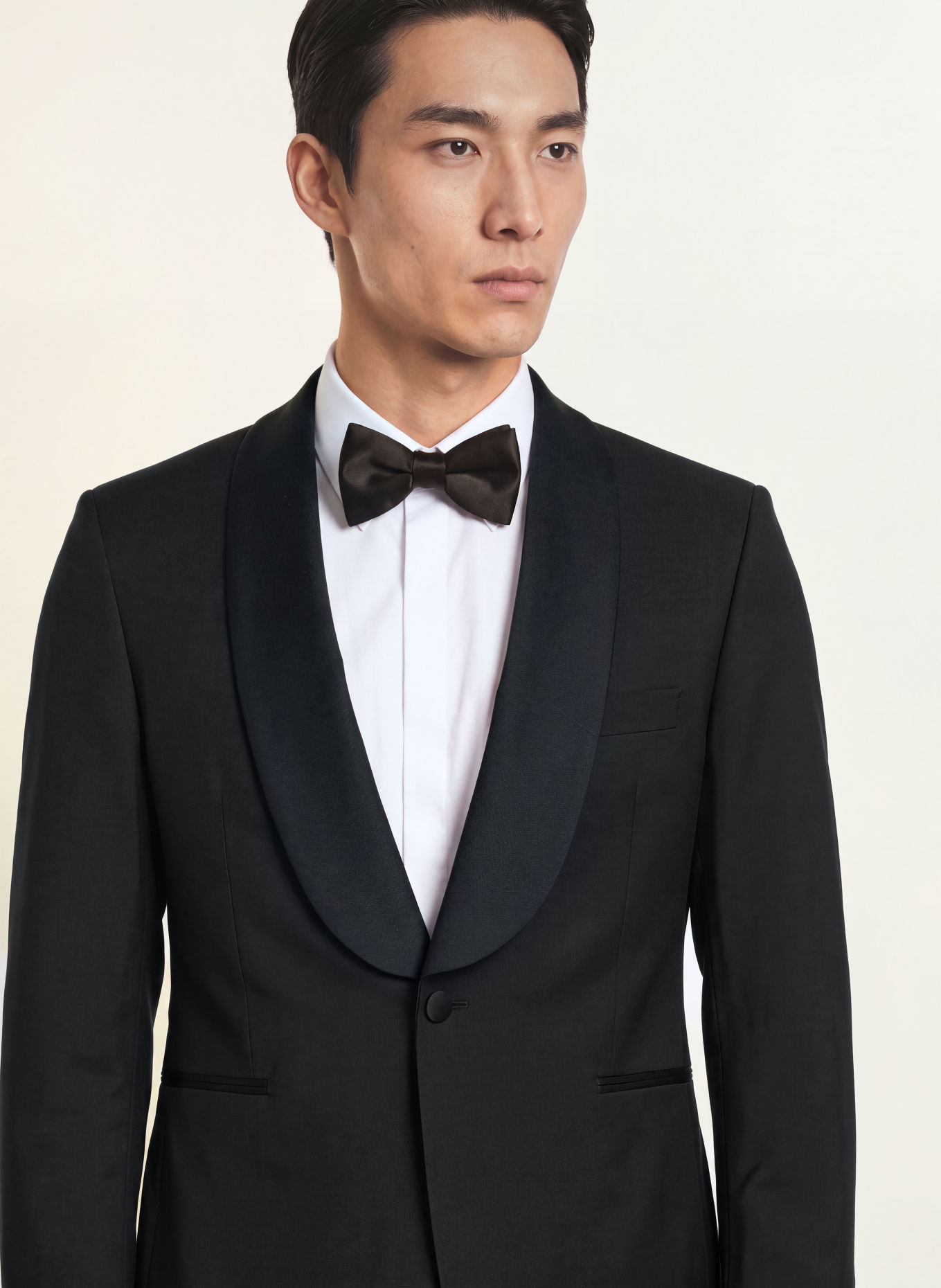 WILVORST Smokingcolbert, slim fit: 010 SCHWARZ