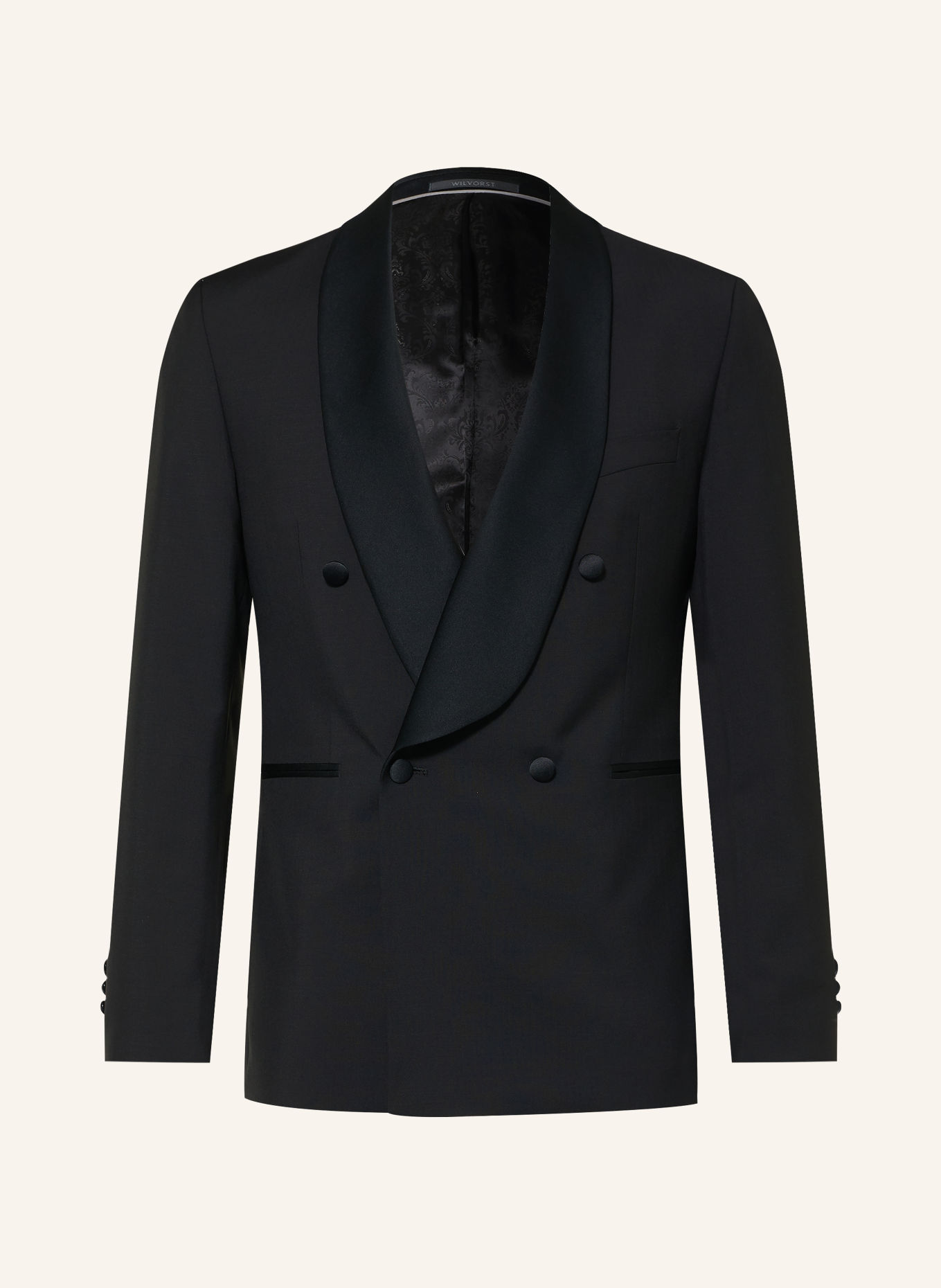WILVORST Smoking-Sakko Slim Fit: 010 SCHWARZ