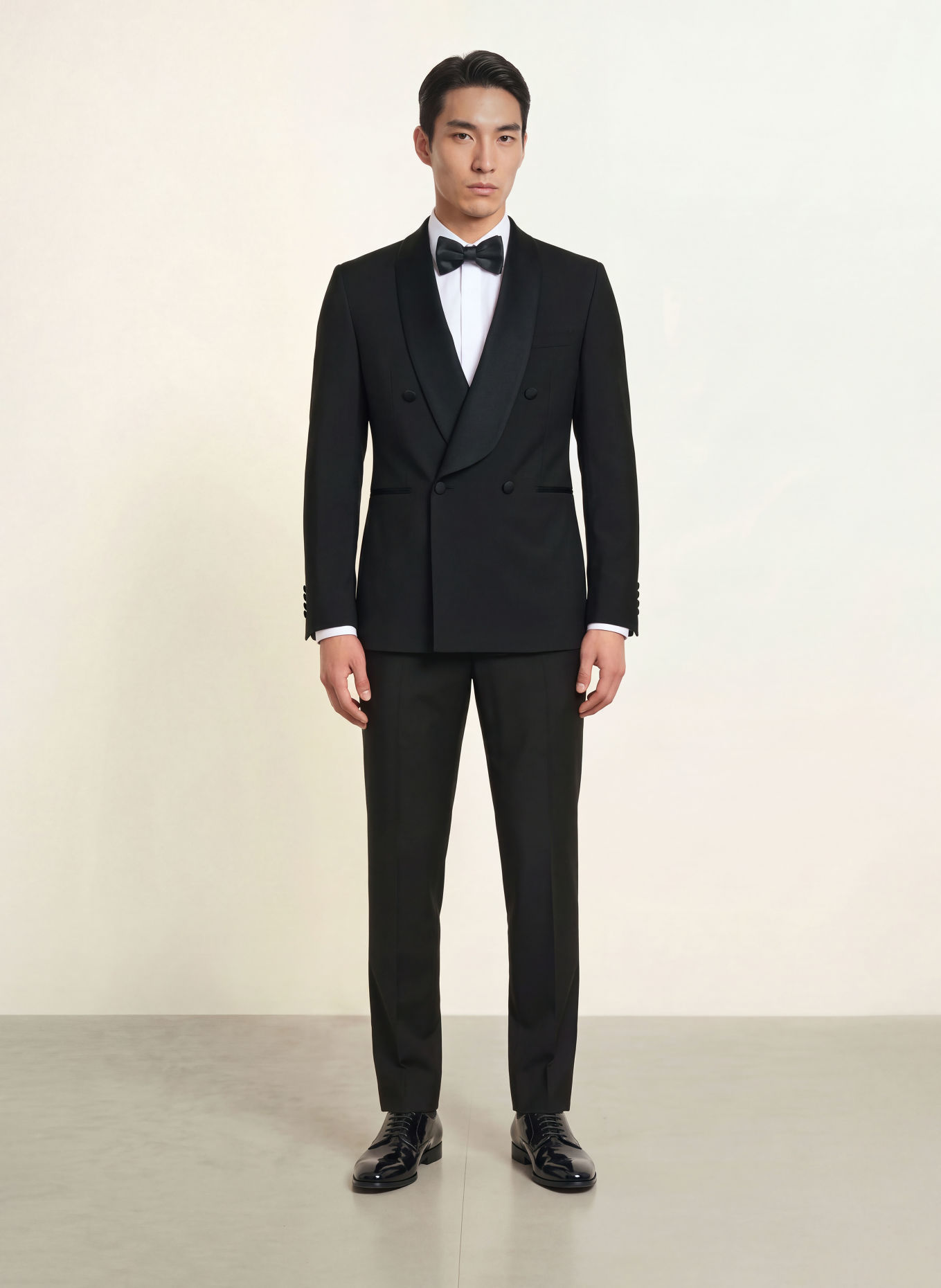WILVORST Smoking-Sakko Slim Fit: 010 SCHWARZ