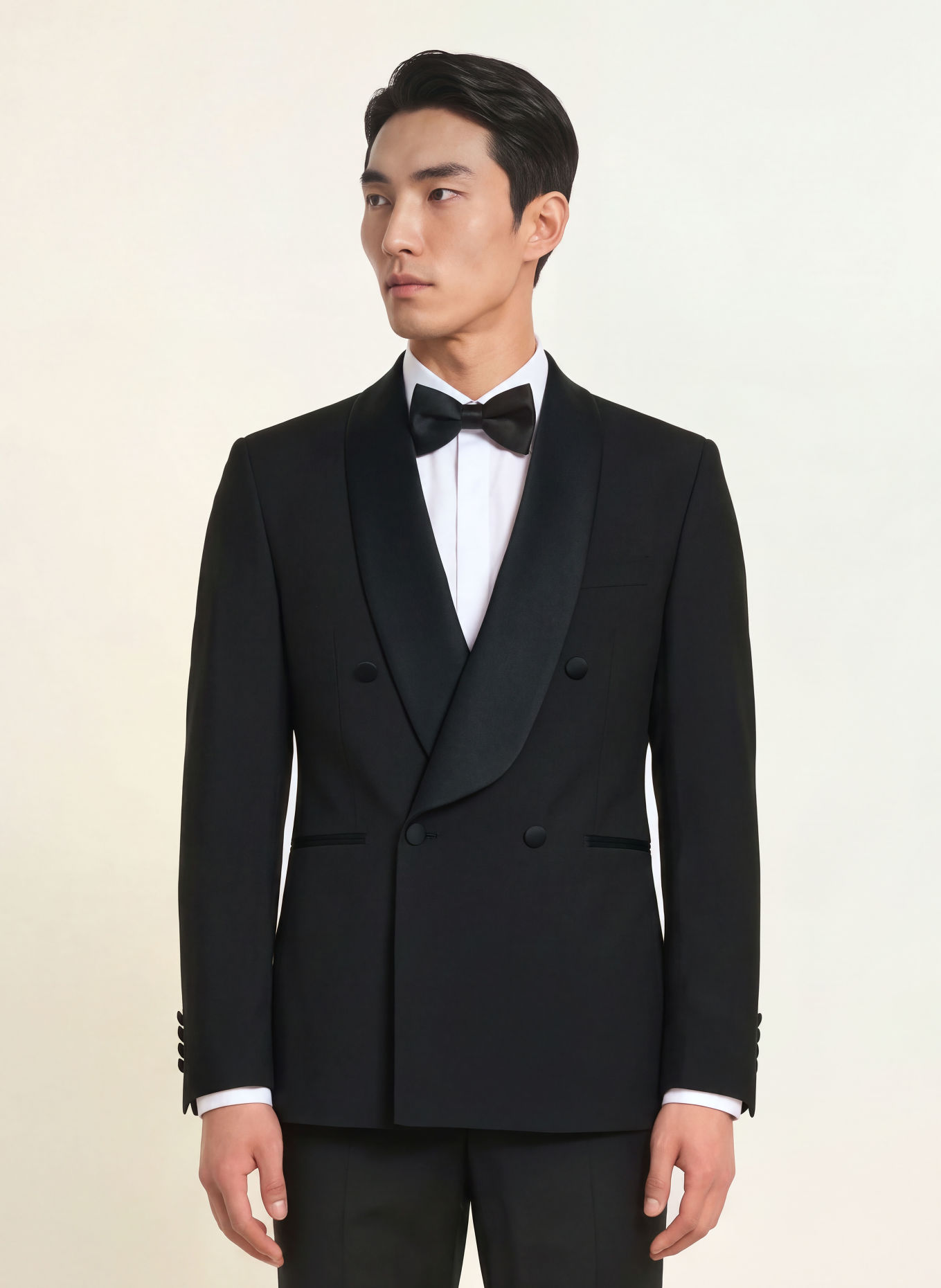 WILVORST Smoking-Sakko Slim Fit: 010 SCHWARZ