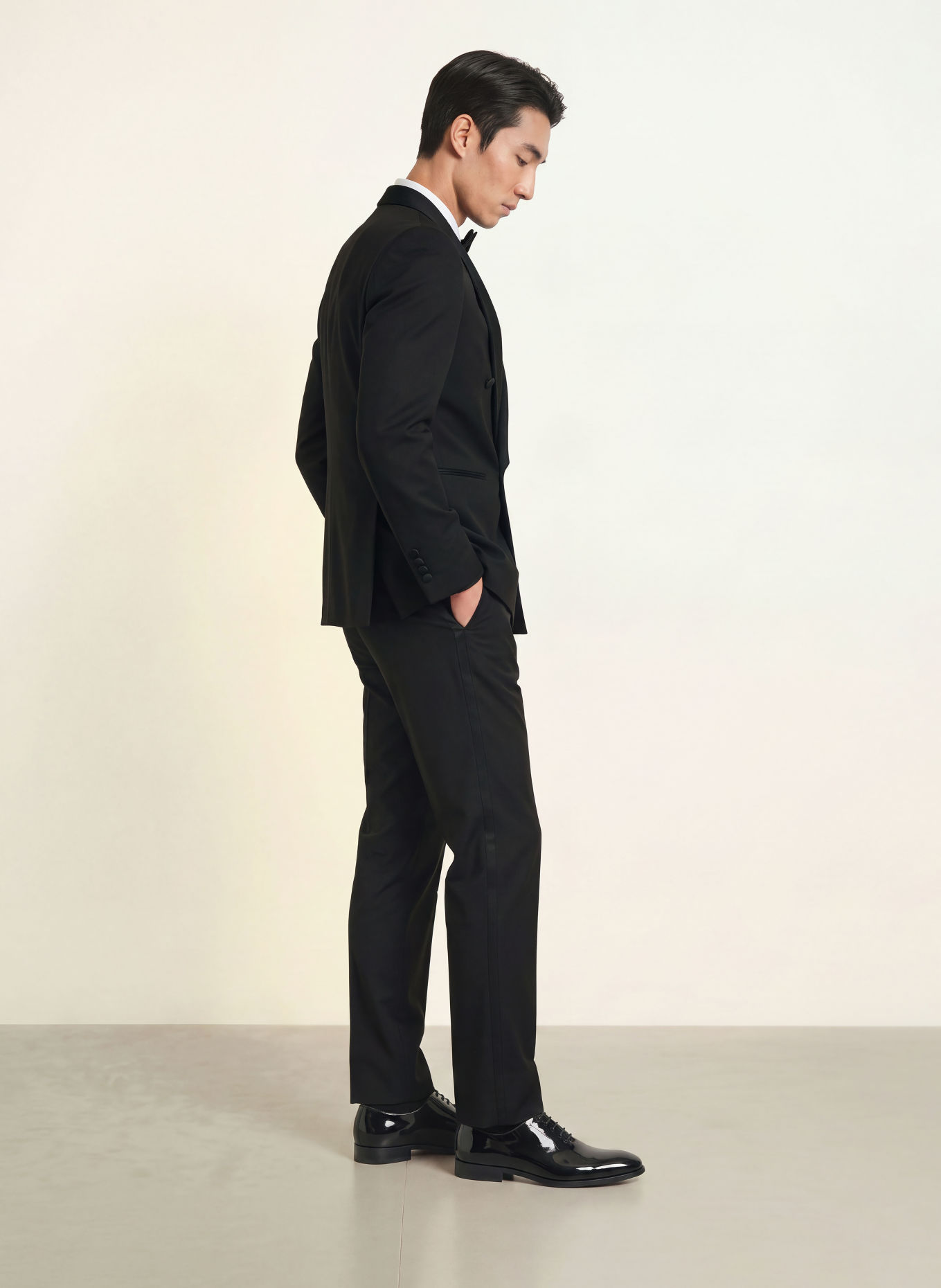 WILVORST Smoking-Sakko Slim Fit: 010 SCHWARZ