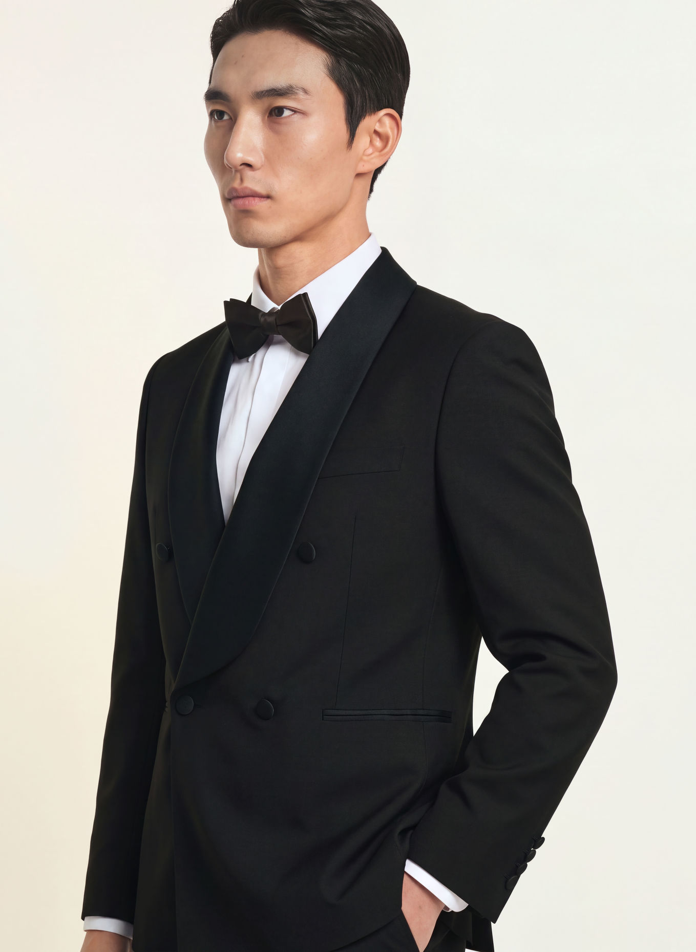 WILVORST Smoking-Sakko Slim Fit: 010 SCHWARZ