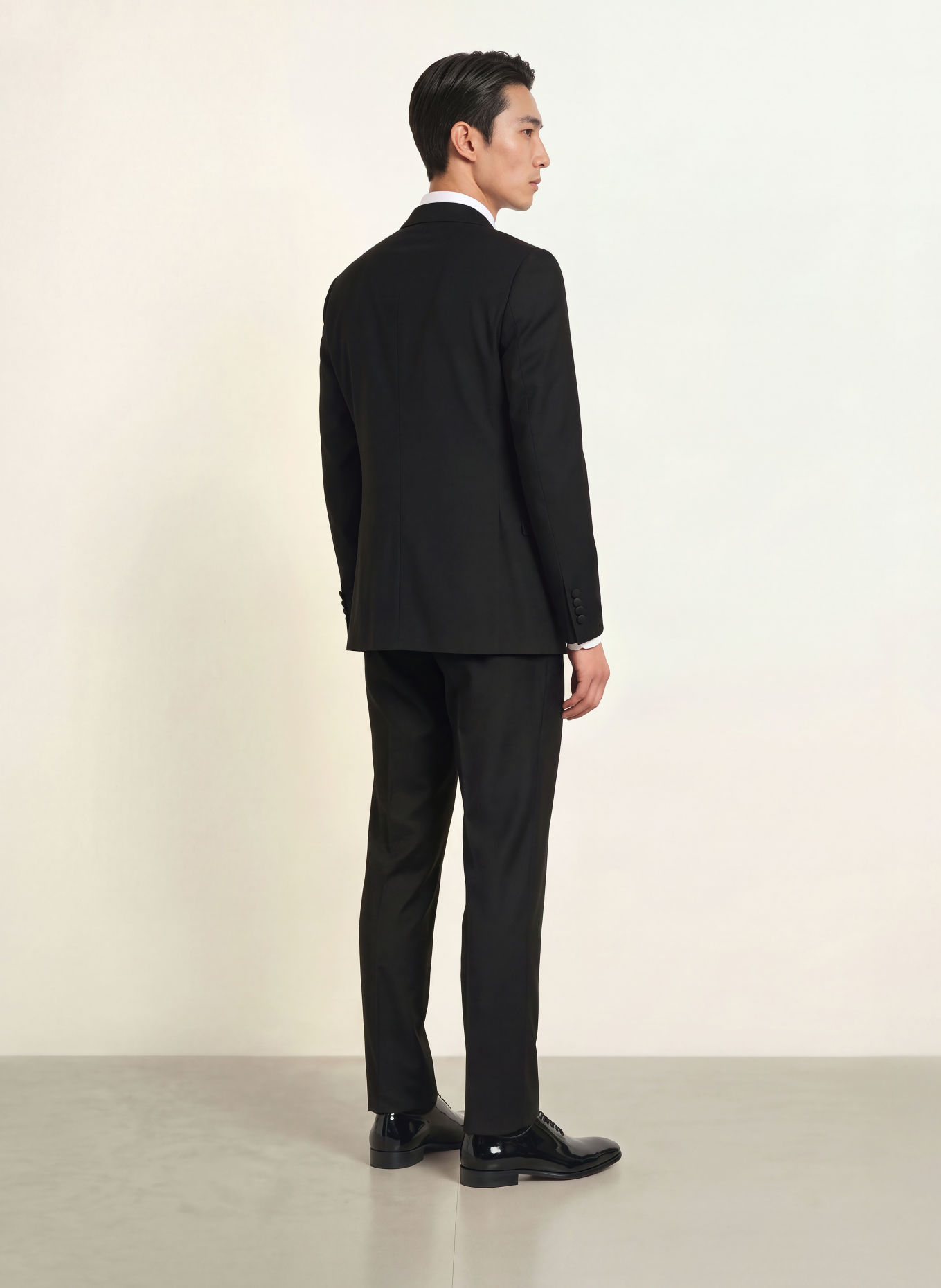 WILVORST Tuxedo Trousers, Regular Fit: 010 SCHWARZ