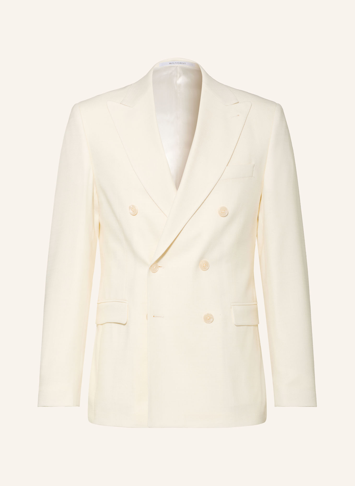 WILVORST Anzugsakko Slim Fit: CREME