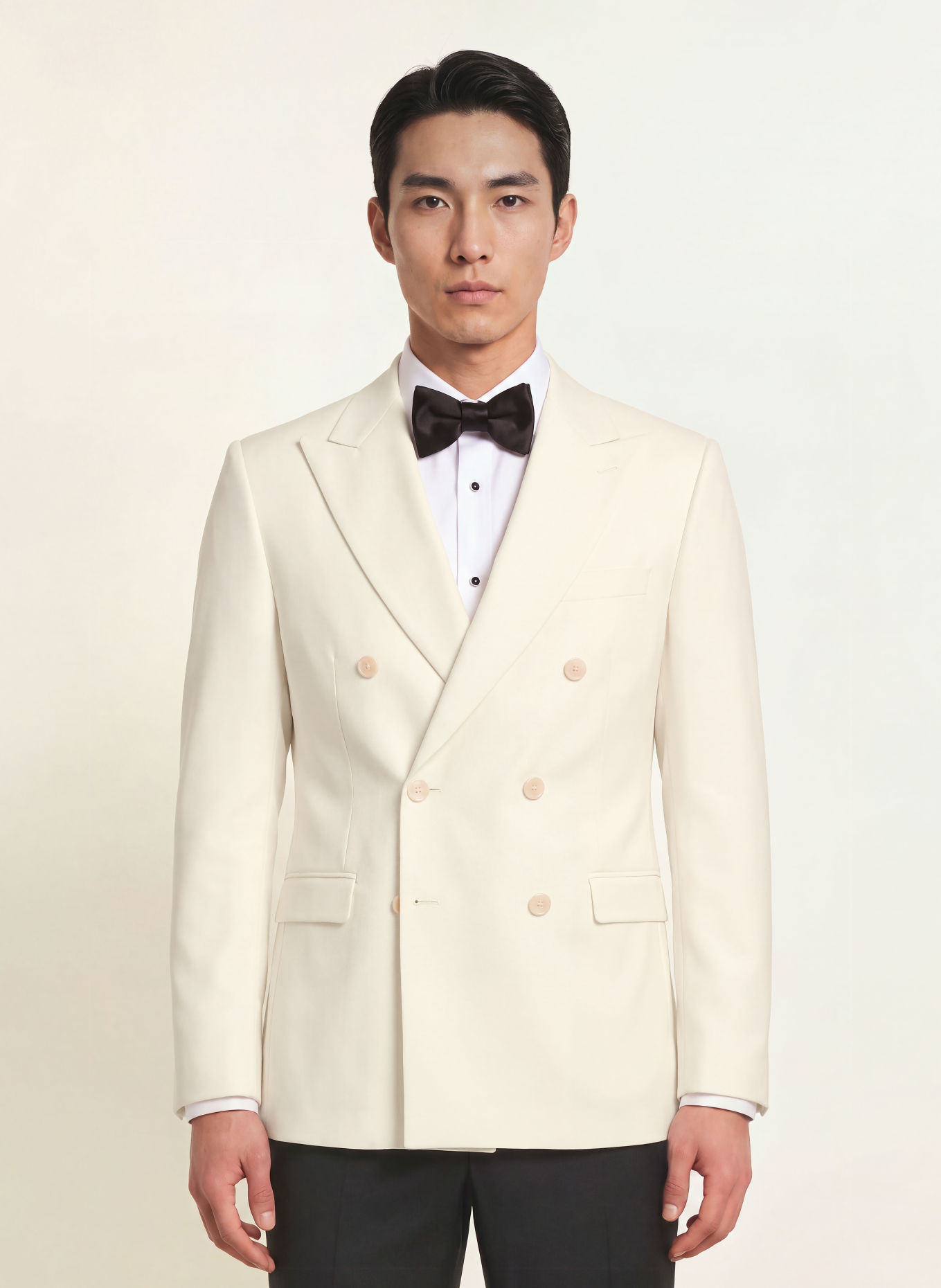 WILVORST Anzugsakko Slim Fit: CREME
