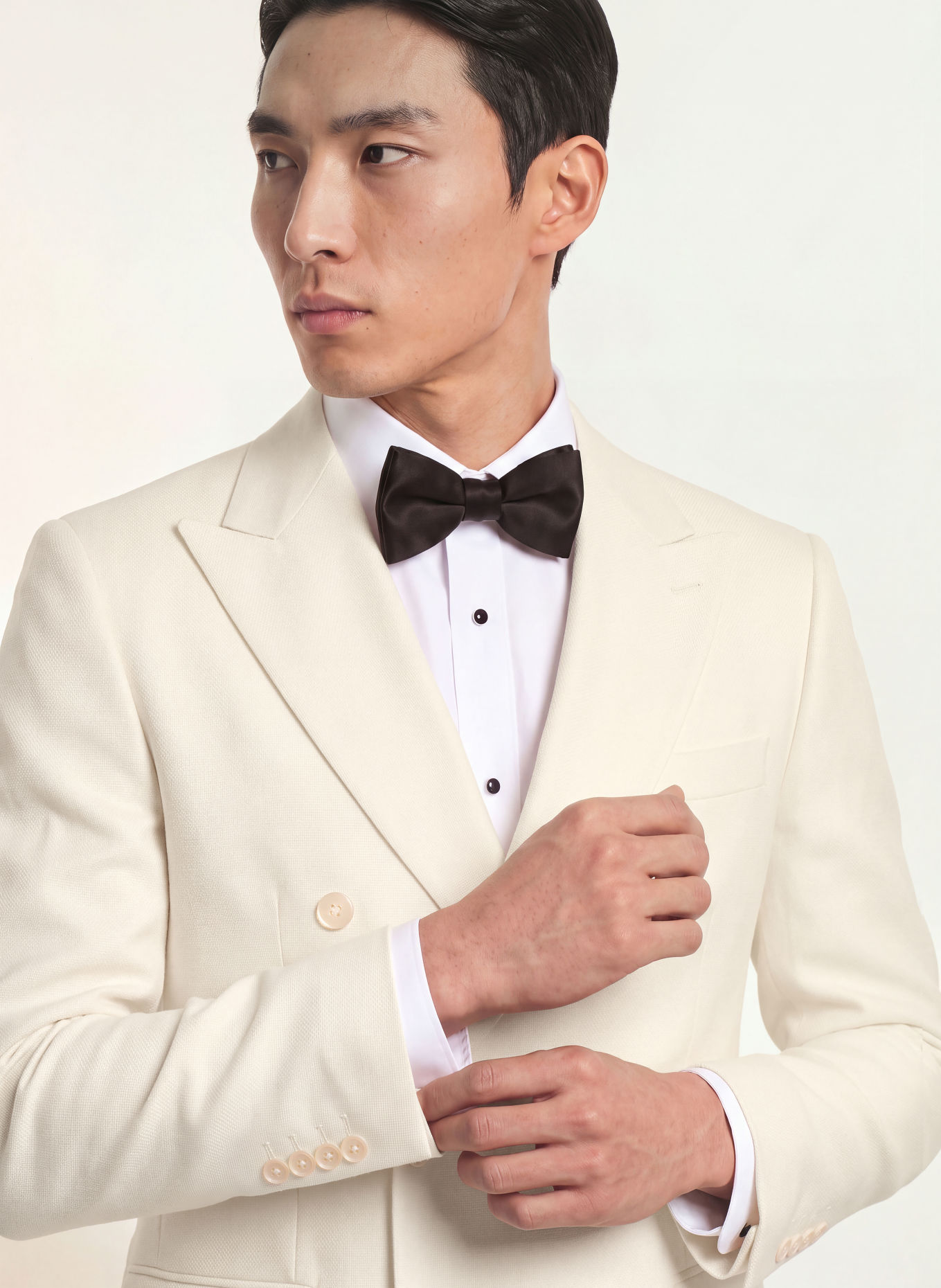 WILVORST Anzugsakko Slim Fit: CREME
