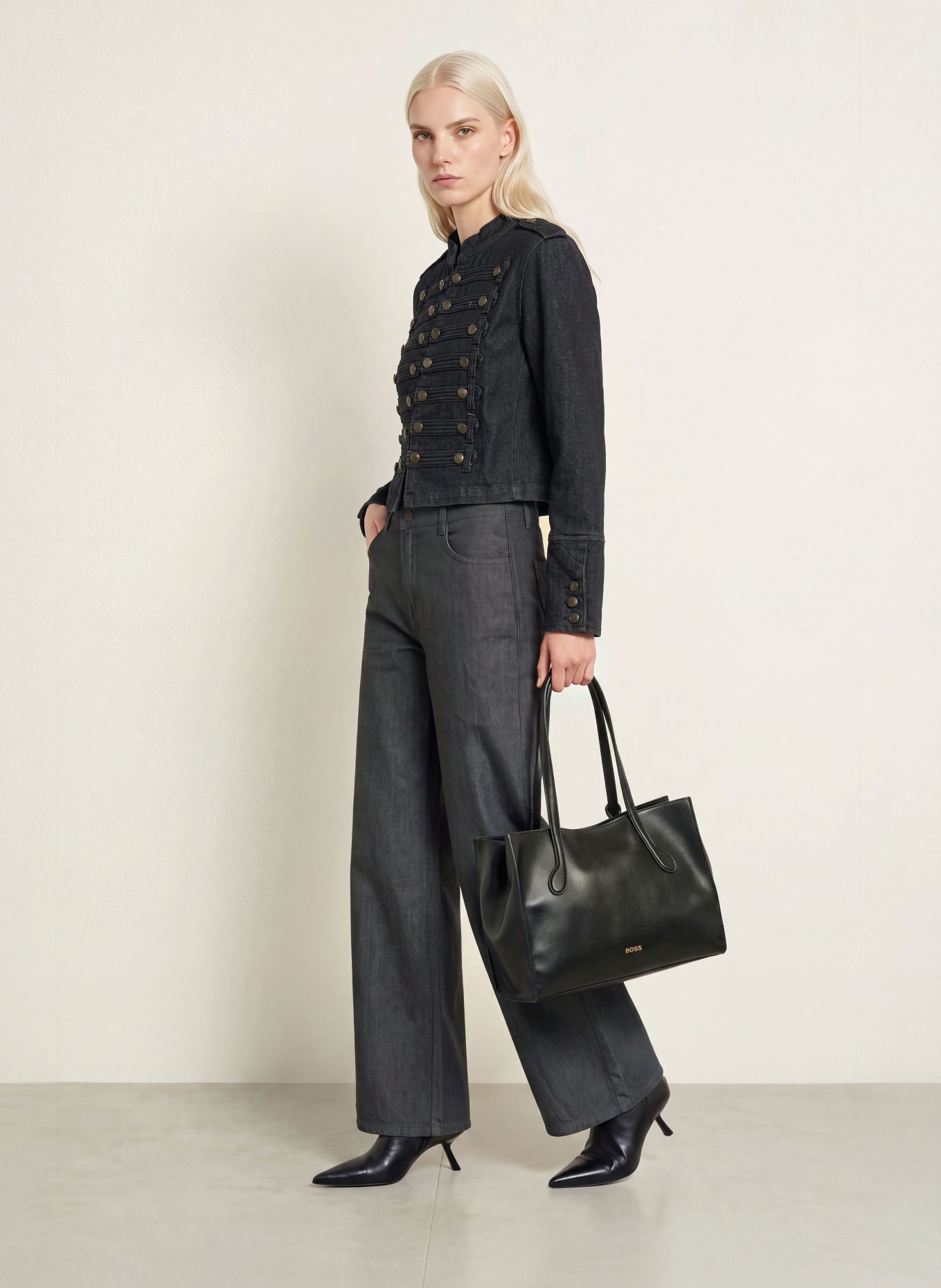 miss goodlife BANNED Denim Jacket: 513 ANTHRAZIT