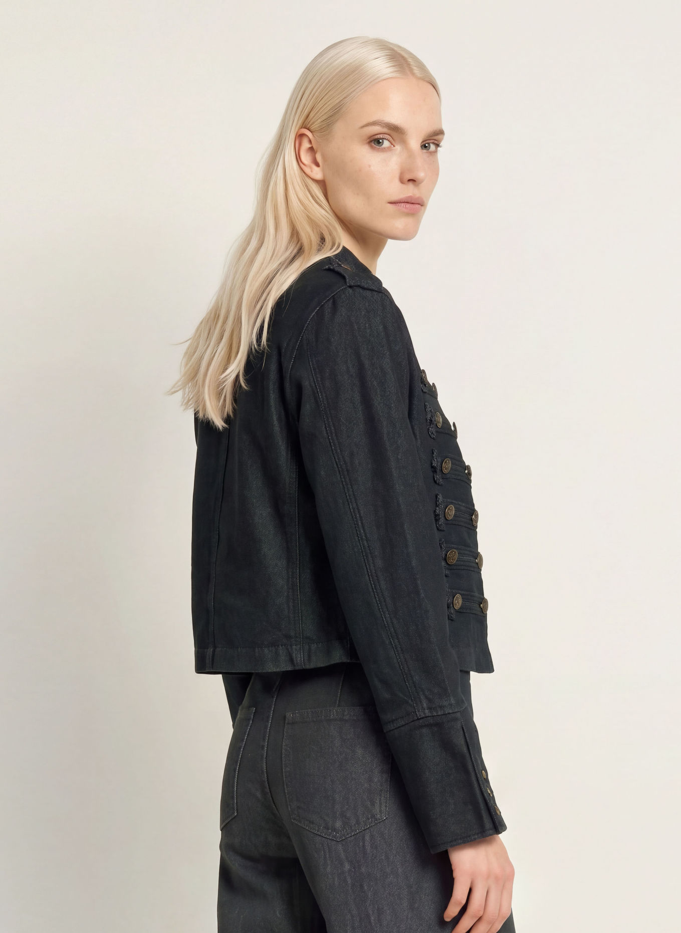 miss goodlife BANNED Denim Jacket: 513 ANTHRAZIT