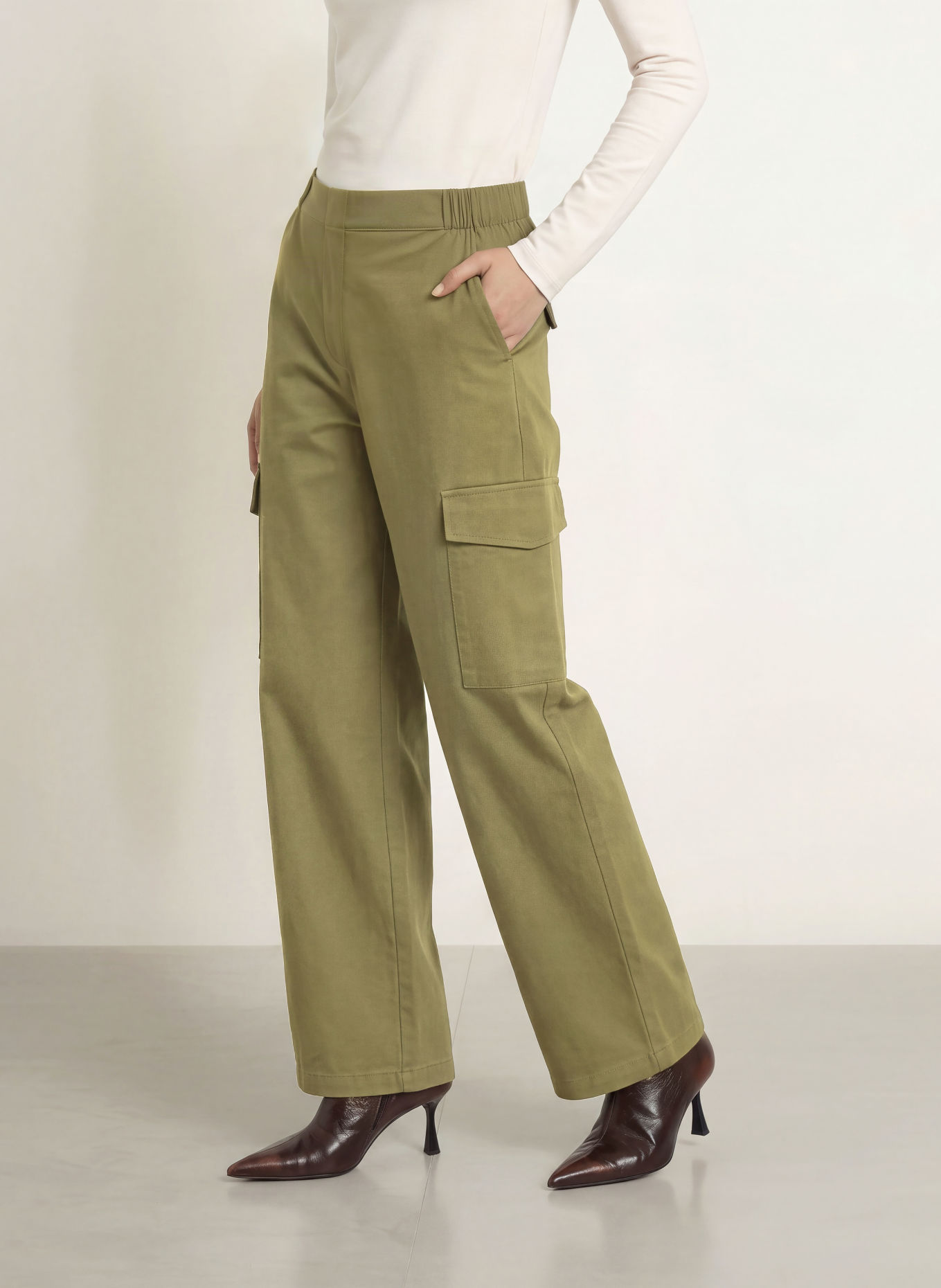 ICHI Cargohose IHXCOMO: OLIV