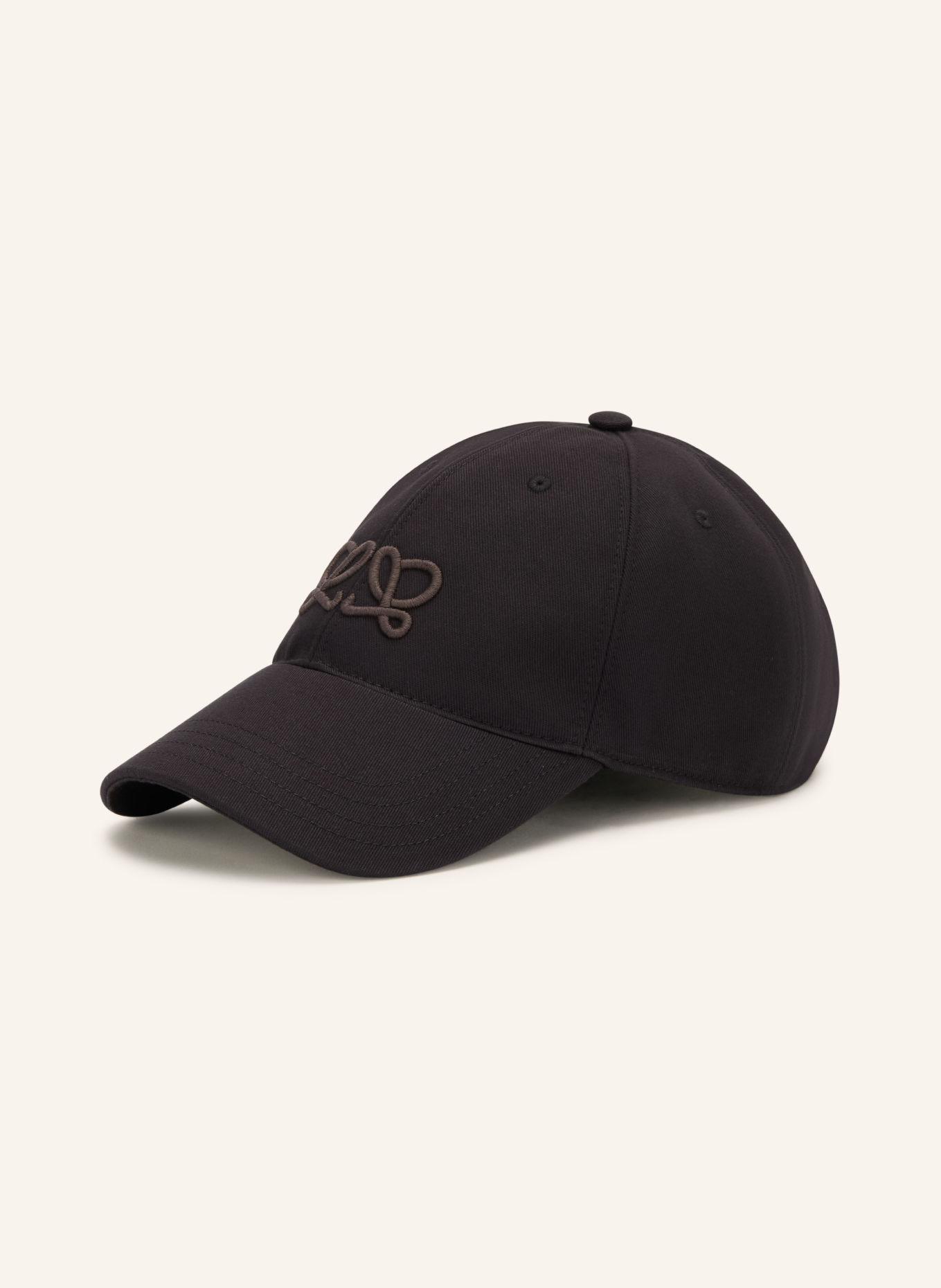 LOEWE Cap DOUBLE L: SCHWARZ