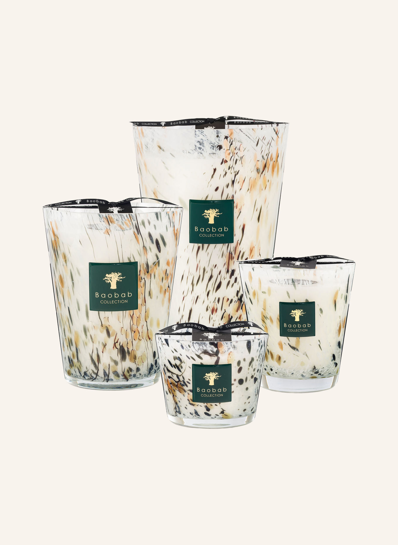 Baobab COLLECTION Duftkerze HALONA WHITE WORLD: WEISS / BRAUN / SCHWARZ