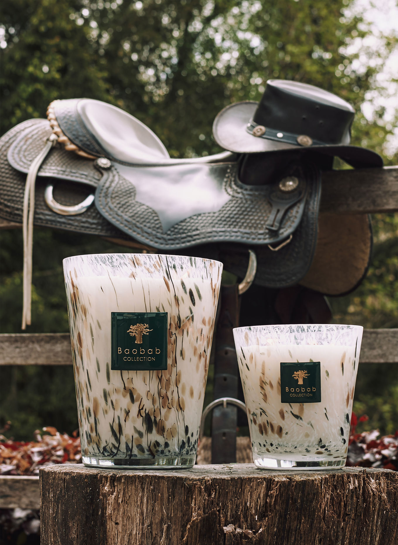 Baobab COLLECTION Duftkerze HALONA WHITE WORLD: WEISS / BRAUN / SCHWARZ