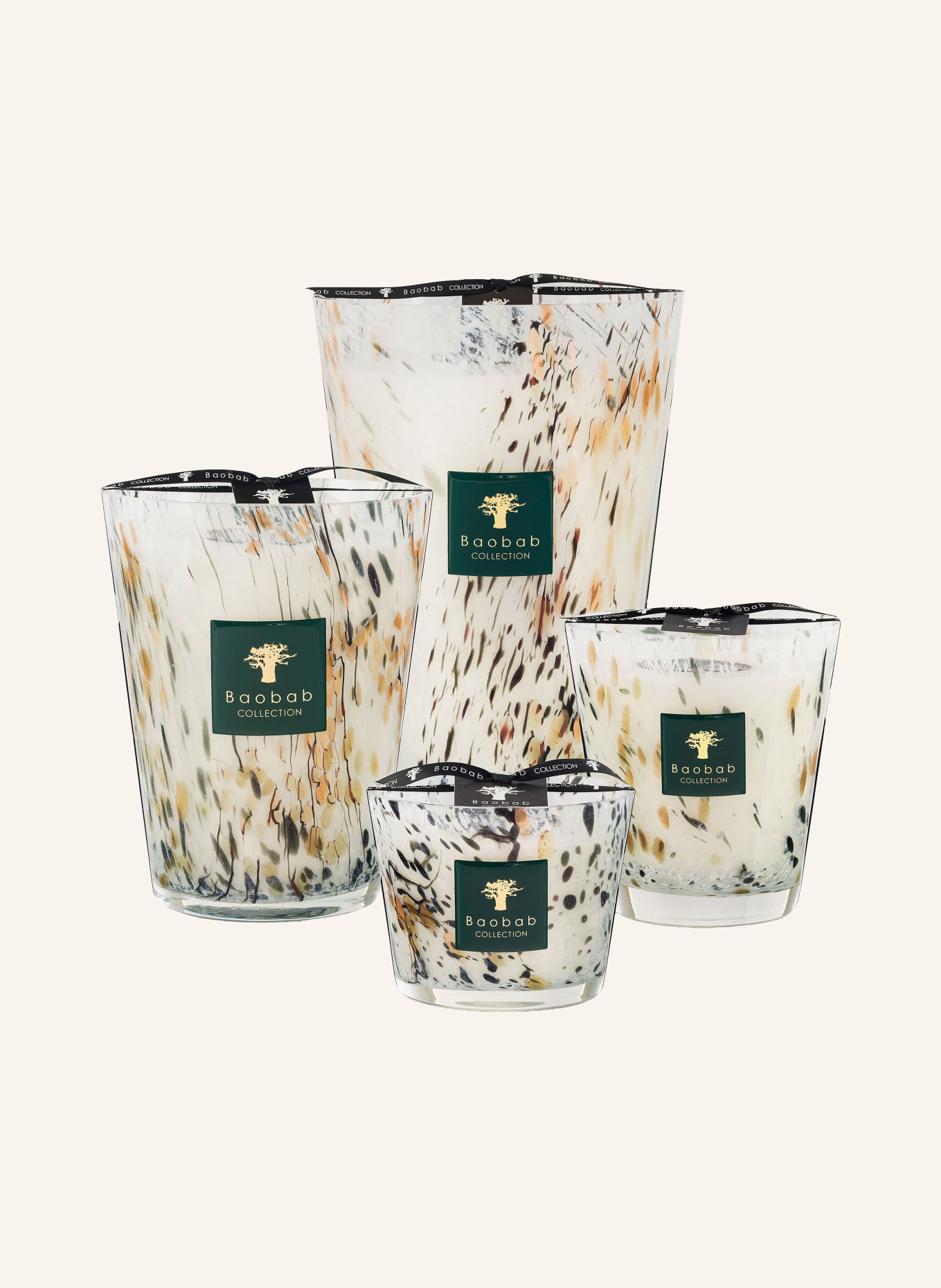 Baobab COLLECTION Vonná svíčka HALONA WHITE WORLD: BÍLÁ / HNĚDÁ / ČERNÁ