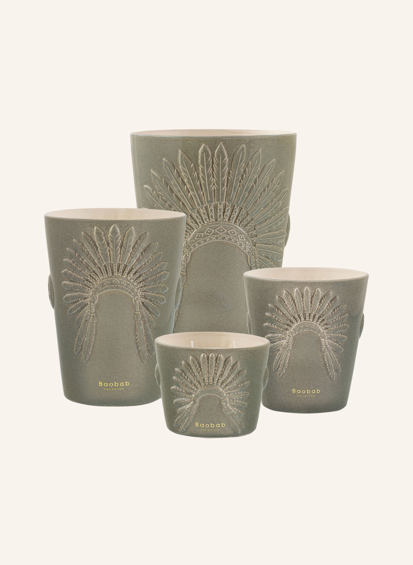Baobab COLLECTION Vonná svíčka EAGLE'S PRIDE CRAZY HORSE: ŠEDÁ